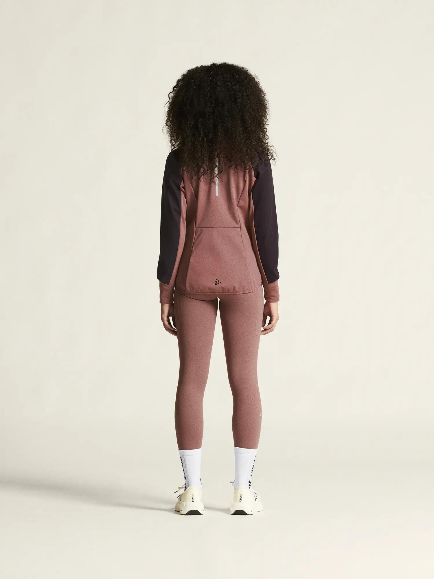 craft CORE Essence Nordic Jacket 3‑L Softshell Damen – Rose Brown/Dk Plum 6/7
