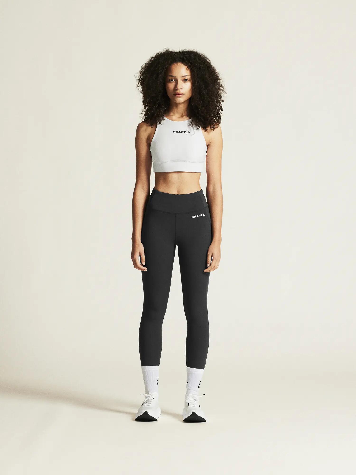 craft Rush 2.0 Crop Top W – enganliegendes Trainings-Top, atmungsaktiv – White 3/7