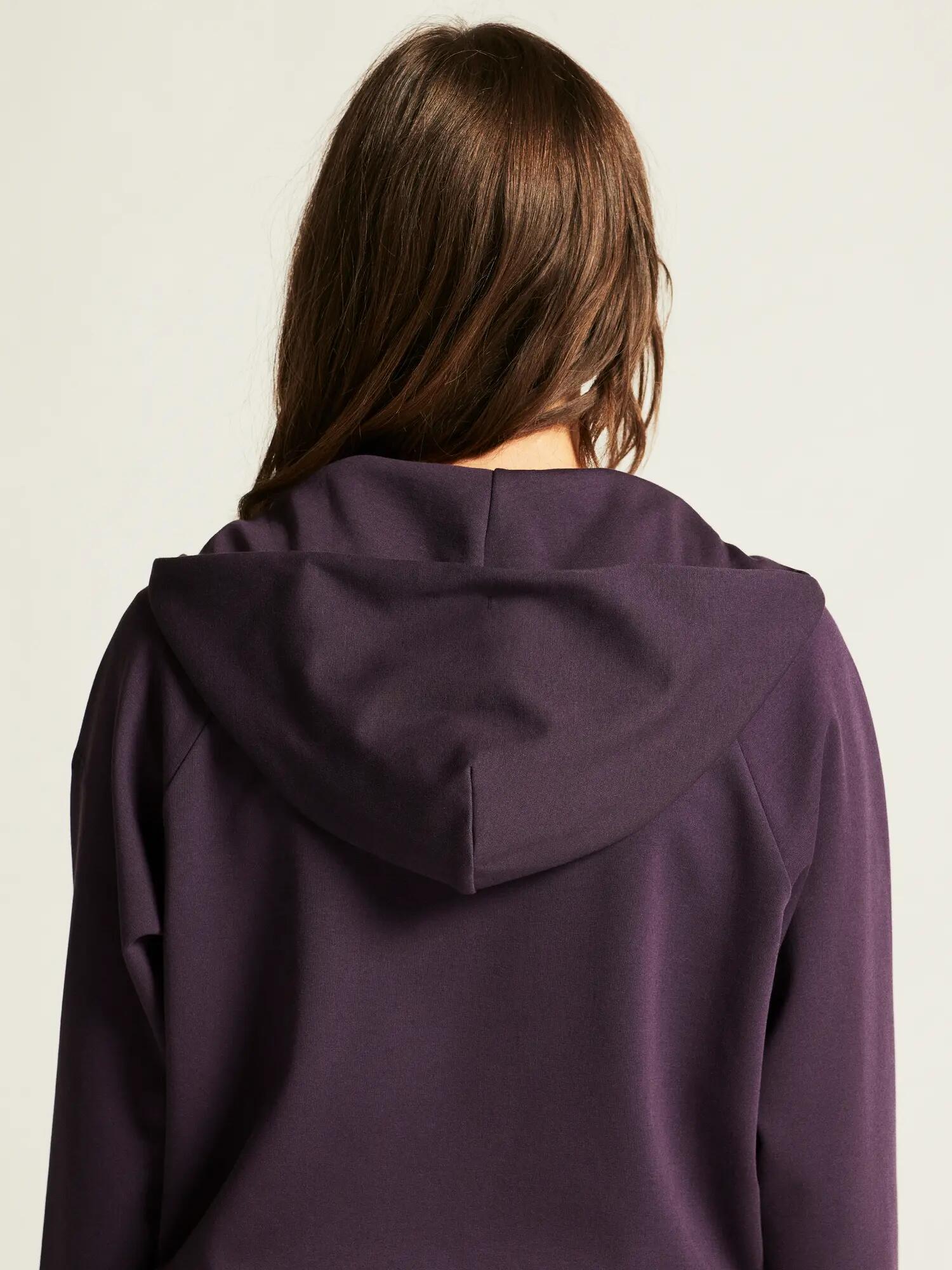 craft ADV Join FZ Hoodie W - Sweat zippé femme, coupe courte – Dk Plum 3/7