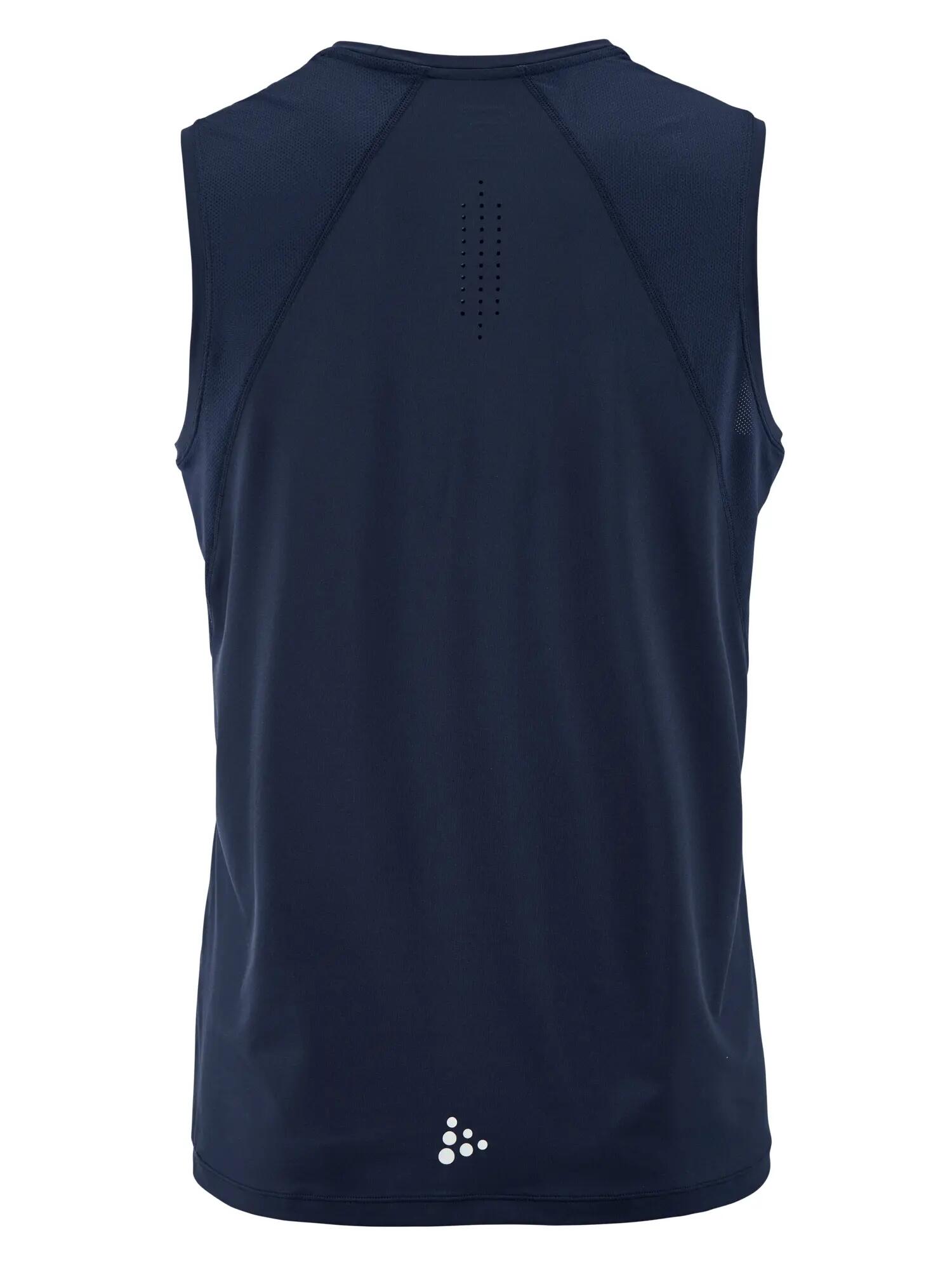 craft Ability SL Tee M mouwloos trainingsshirt van gerecycled polyester – Navy 4/4