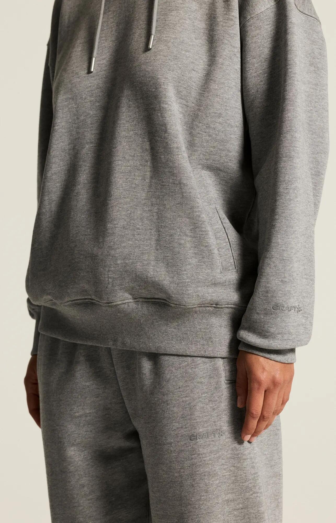 craft Frequent Hoodie W – hoodie van biologisch katoen, relaxed fit – Grey 7/7