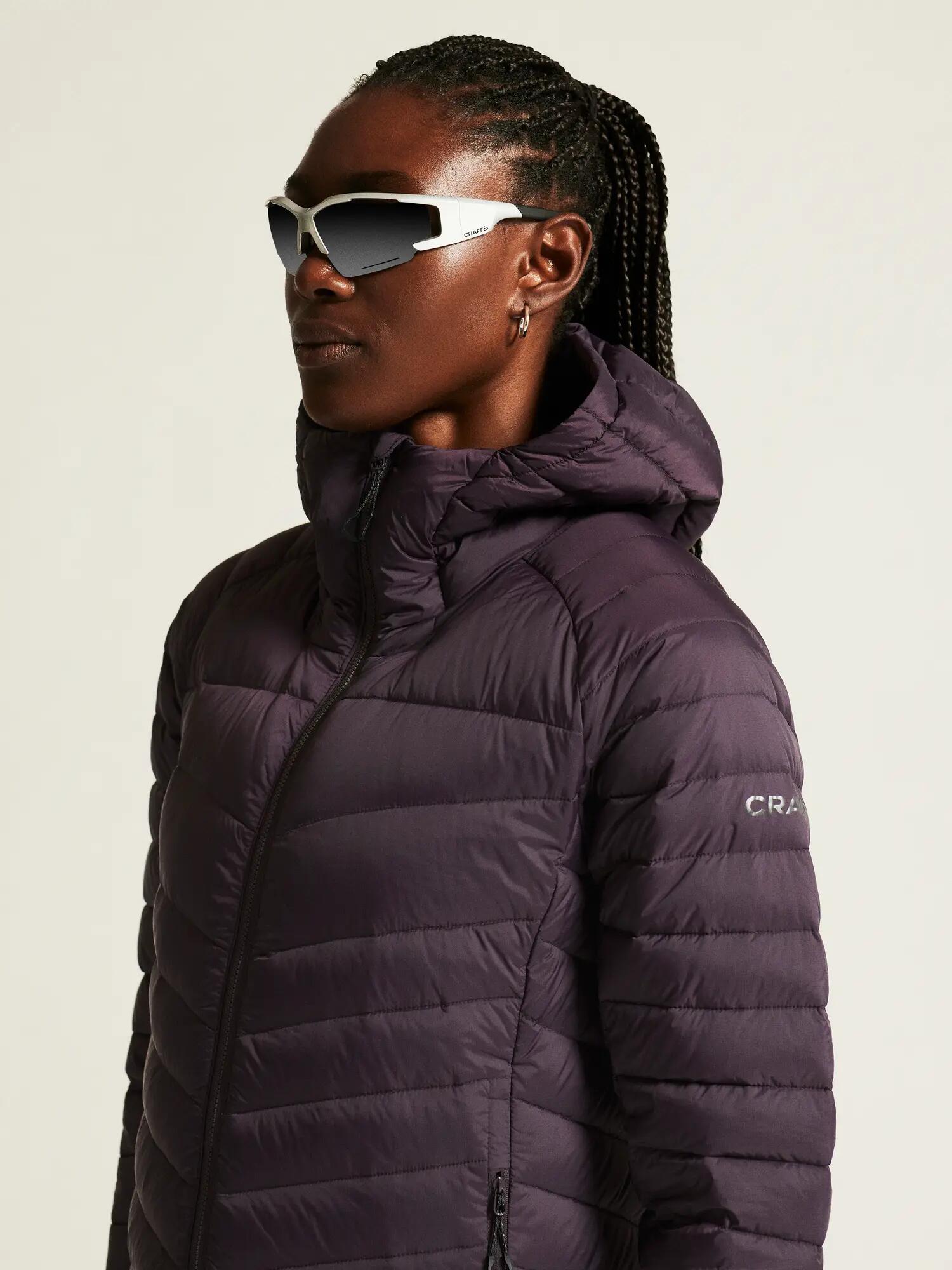 craft ADV Explore Lt. Down Jacket W - licht donsjack dames – Dk Plum 7/7