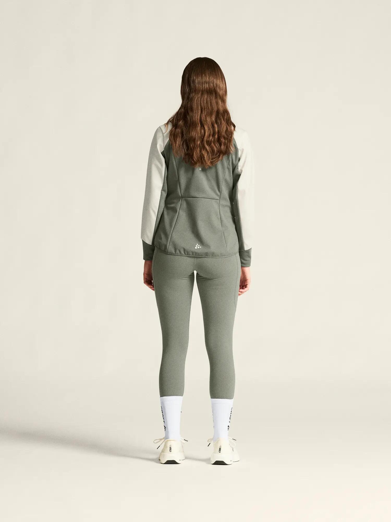 craft CORE Essence Nordic Jacke 3‑Lagen Winddicht Damen – Leaf/Tofu 5/7