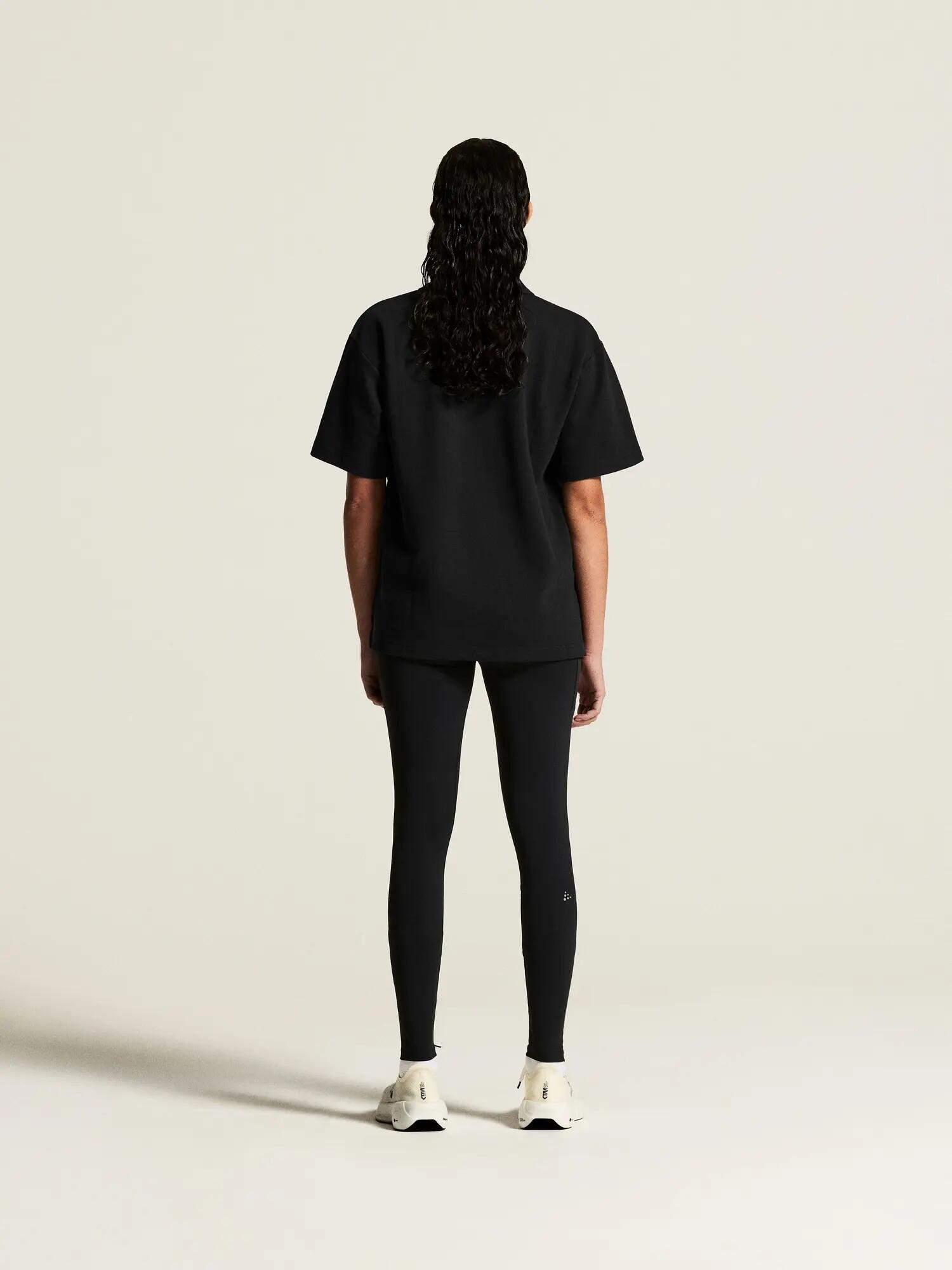 craft Polo Frequent Femme — 100% coton biologique, coupe décontractée – Black 7/7