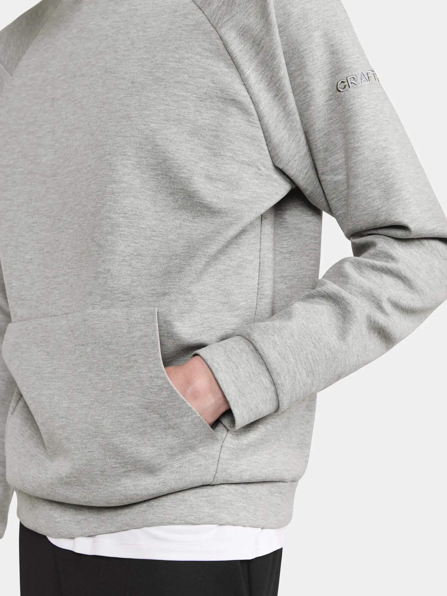 craft ADV Join Hoodie M – sweat à capuche confortable Grey Melange 4/7