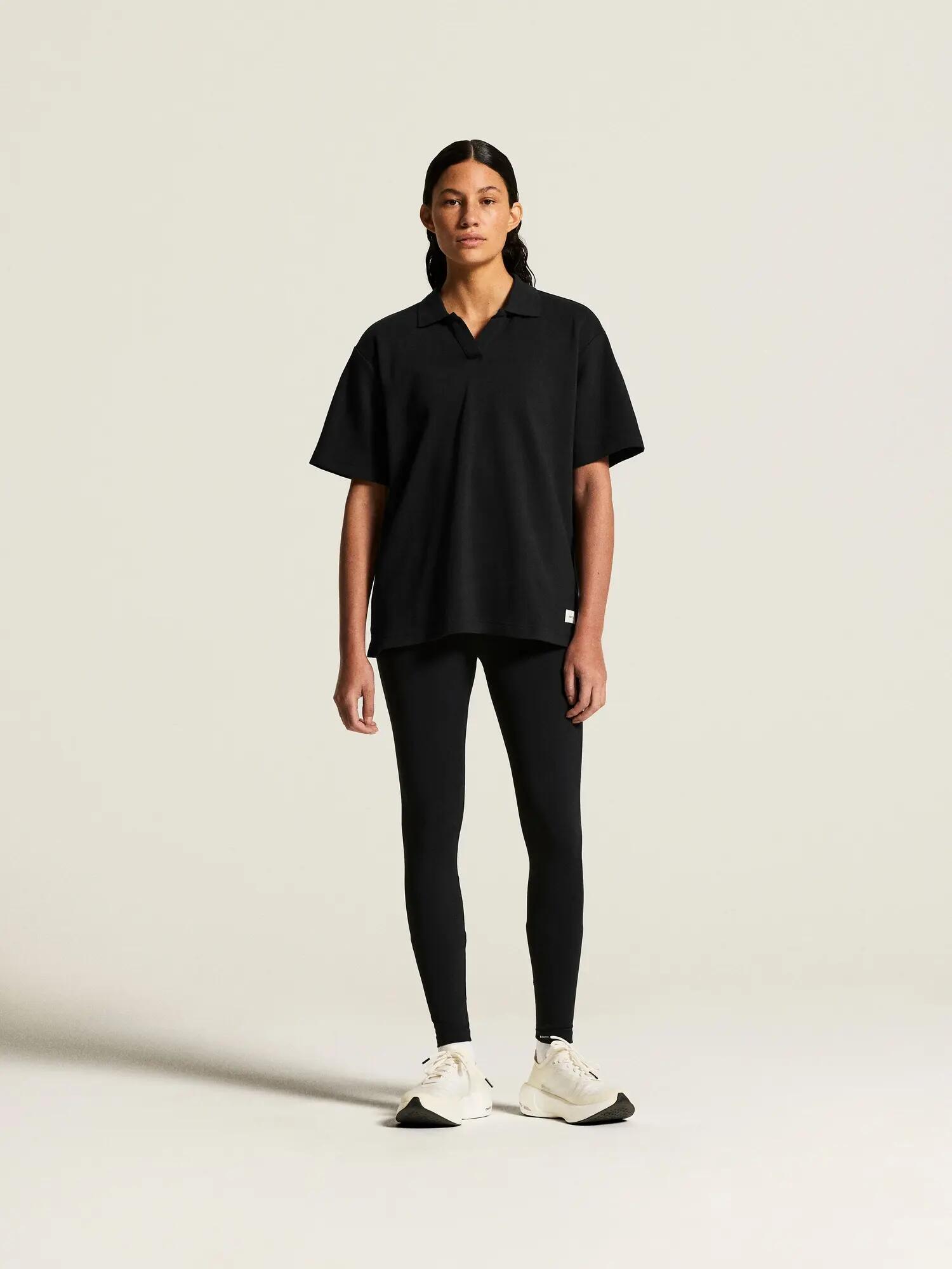 craft Polo Frequent Femme — 100% coton biologique, coupe décontractée – Black 5/7