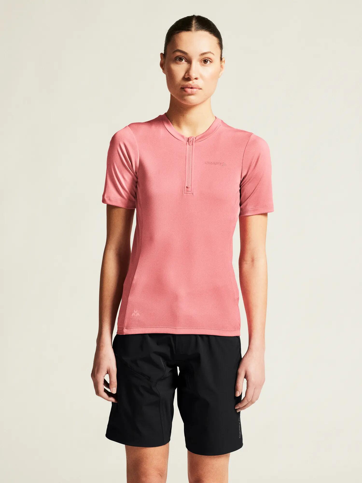 craft Damen CORE Offroad Ss Jersey W – Stretch & Recyclingmaterial – Wild Rose 6/7