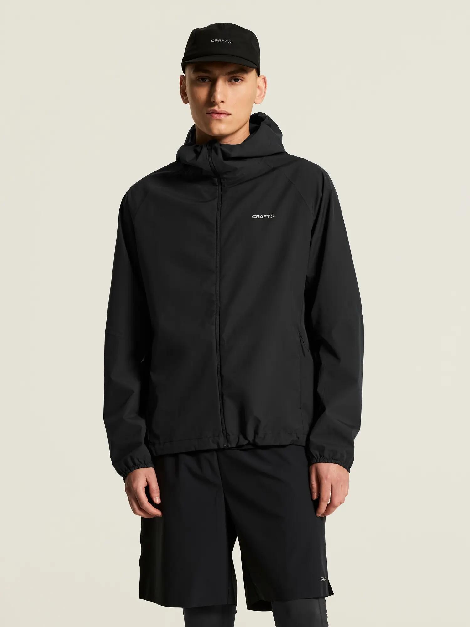 craft Essence Hydro Jacket 2 M – Wasserdichte, atmungsaktive Laufjacke – Black 4/7