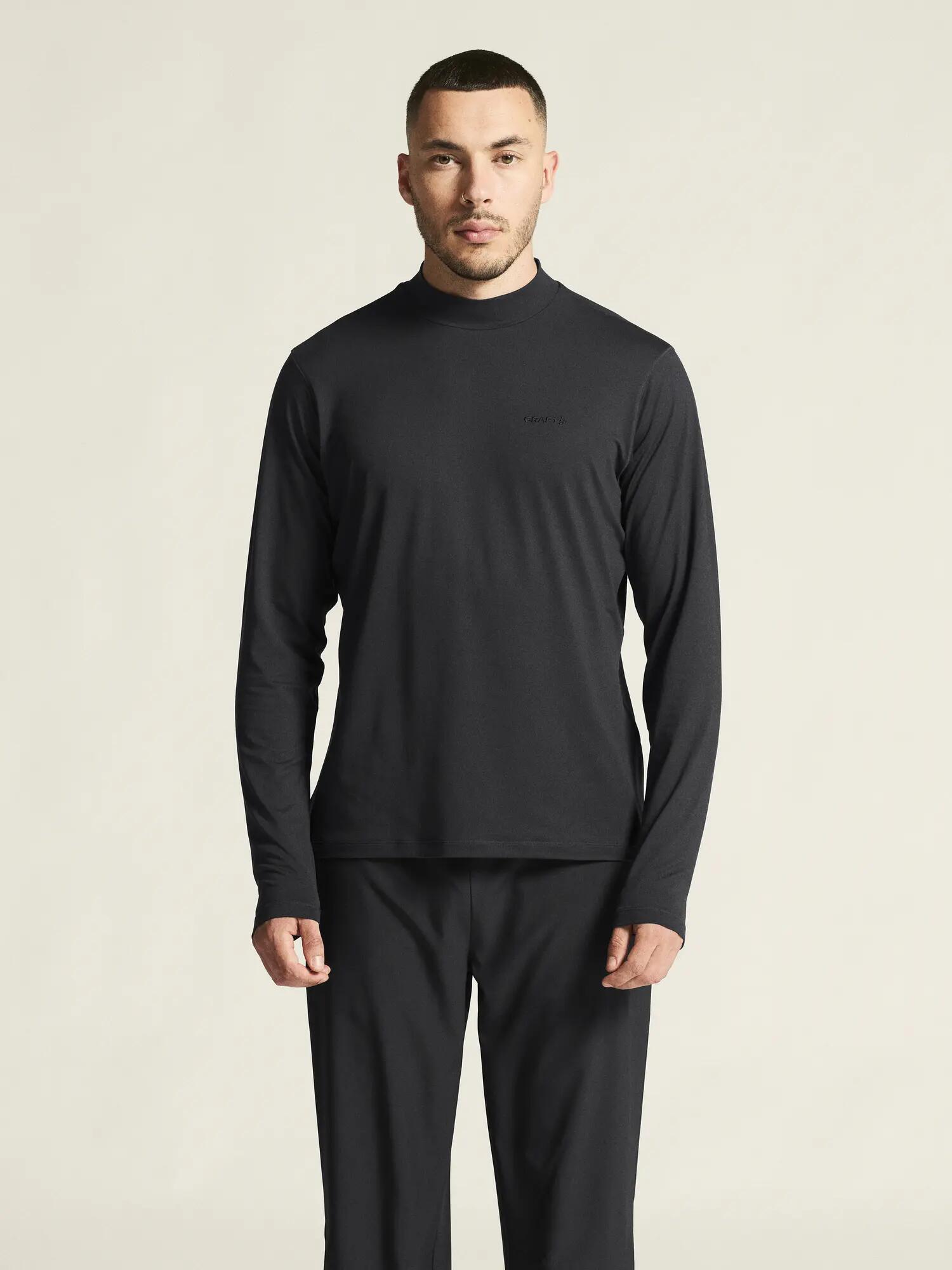 craft Flow MN LS M – Maillot manches longues léger et extensible – Black/Melange 5/7