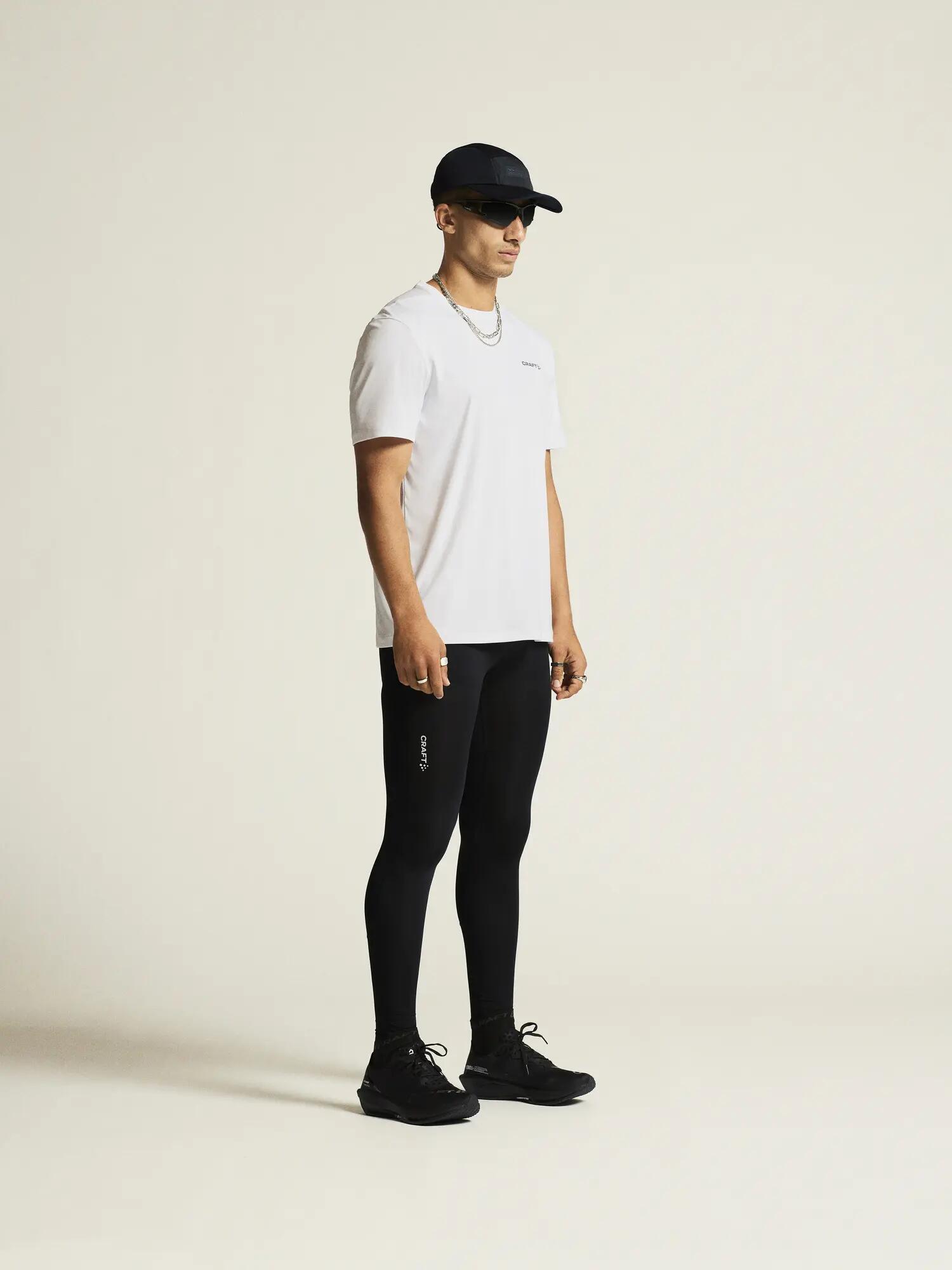 craft CORE Essence SS Tee 2 M – Trainings-T-Shirt aus recyceltem Jersey – White 3/6