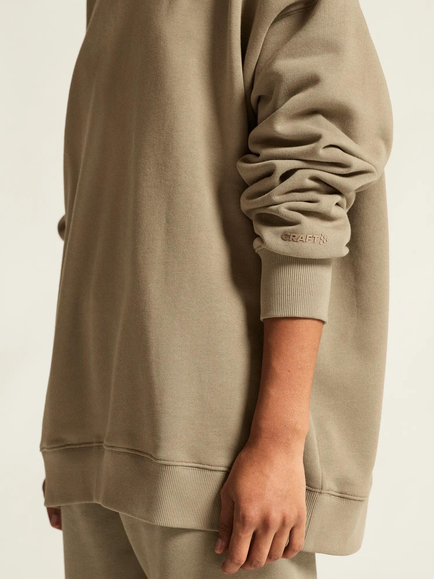 craft Frequent RN Sweatshirt W – 100% Bio-Baumwolle, Relaxed Fit – Taupe 7/7