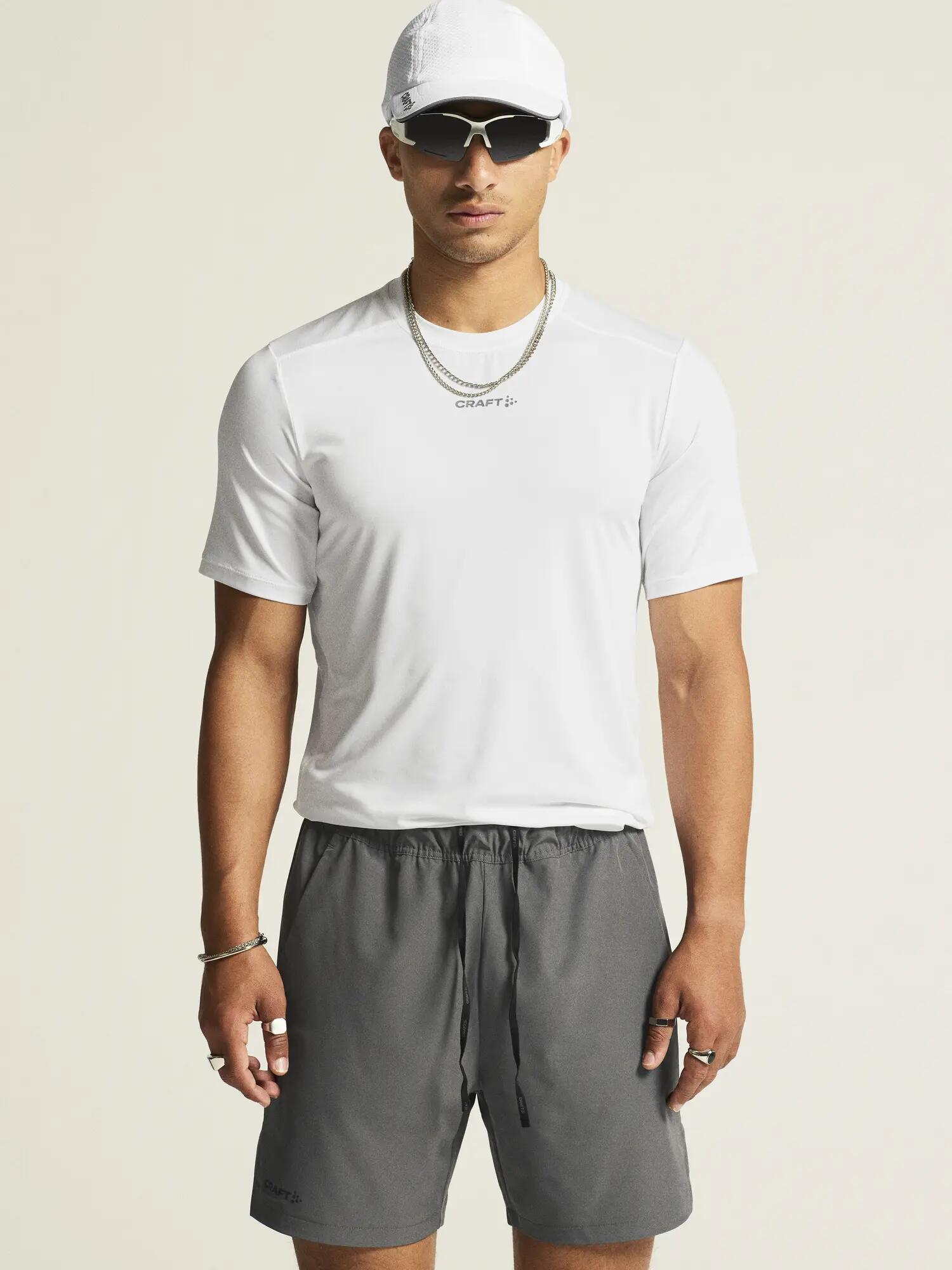 craft ADV Essence SS Tee 2 M — T-shirt training traspirante – White 7/7