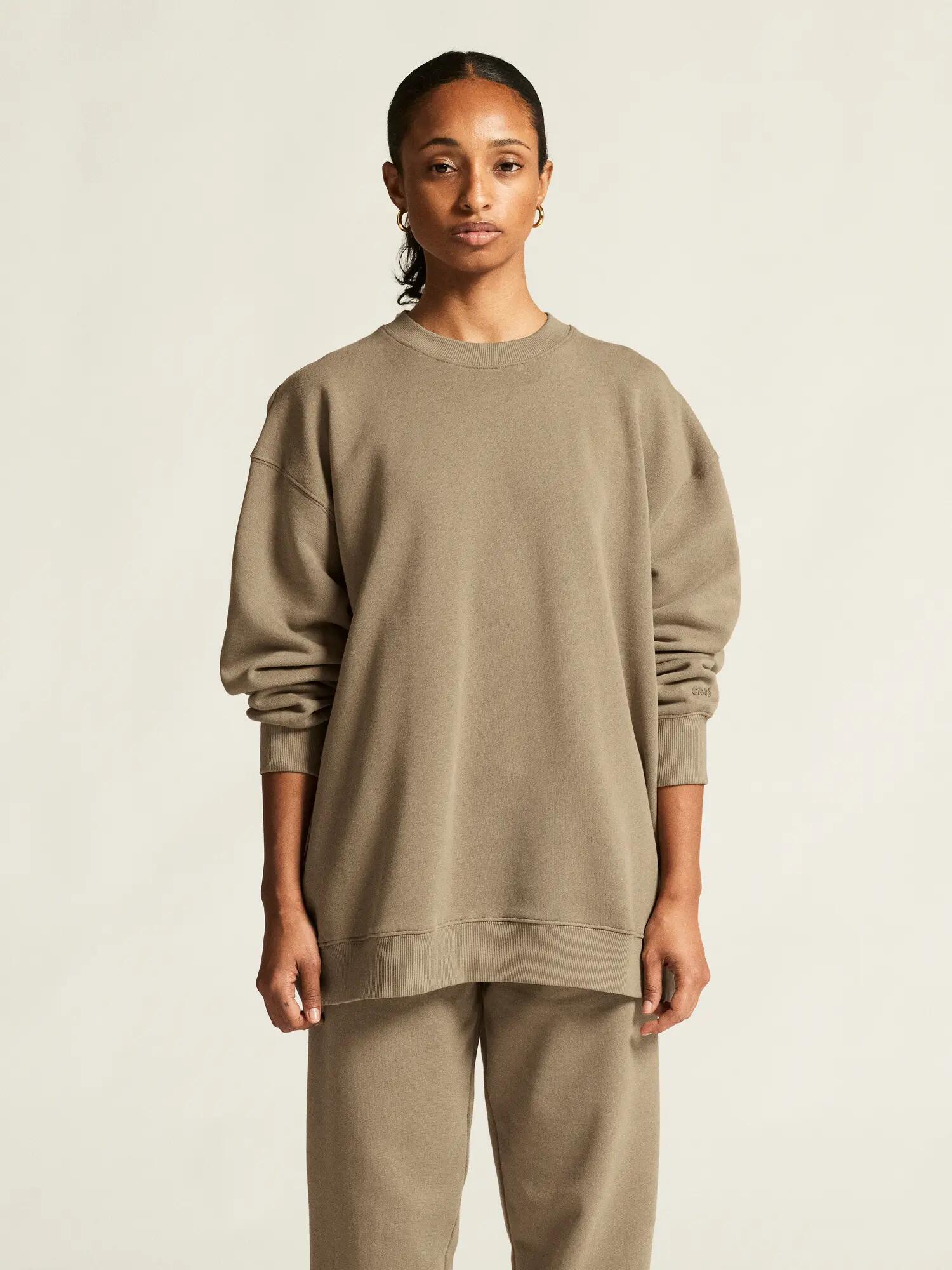 craft Frequent RN Sweatshirt W – 100% Bio-Baumwolle, Relaxed Fit – Taupe 6/7