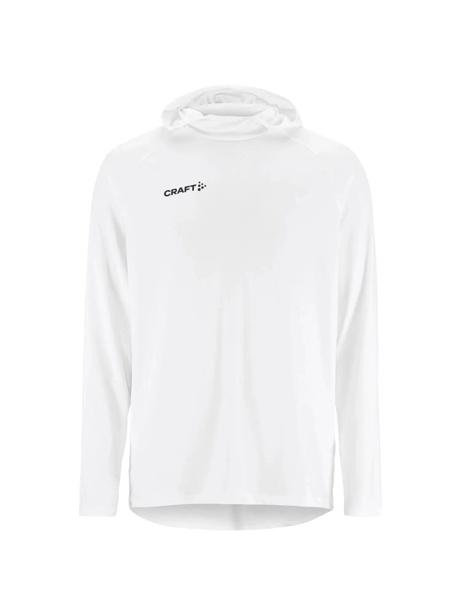 craft Ability Long Sleeve Hood M - Warm-Up Hoodie, dehnbar – White 1/7
