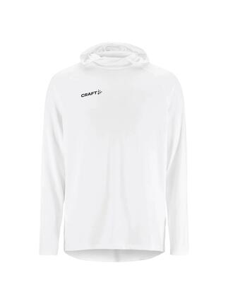 craft Ability Long Sleeve Hood M – warme, rekbare warming-up hoodie – White
