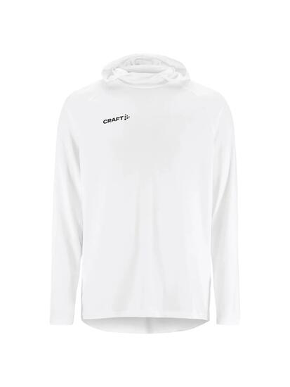 craft Ability Long Sleeve Hood M – warme, rekbare warming-up hoodie – White