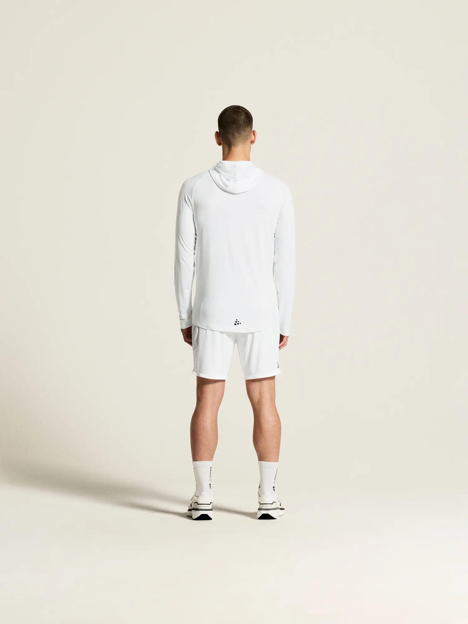 craft Ability Long Sleeve Hood M - Warm-Up Hoodie, dehnbar – White 6/7