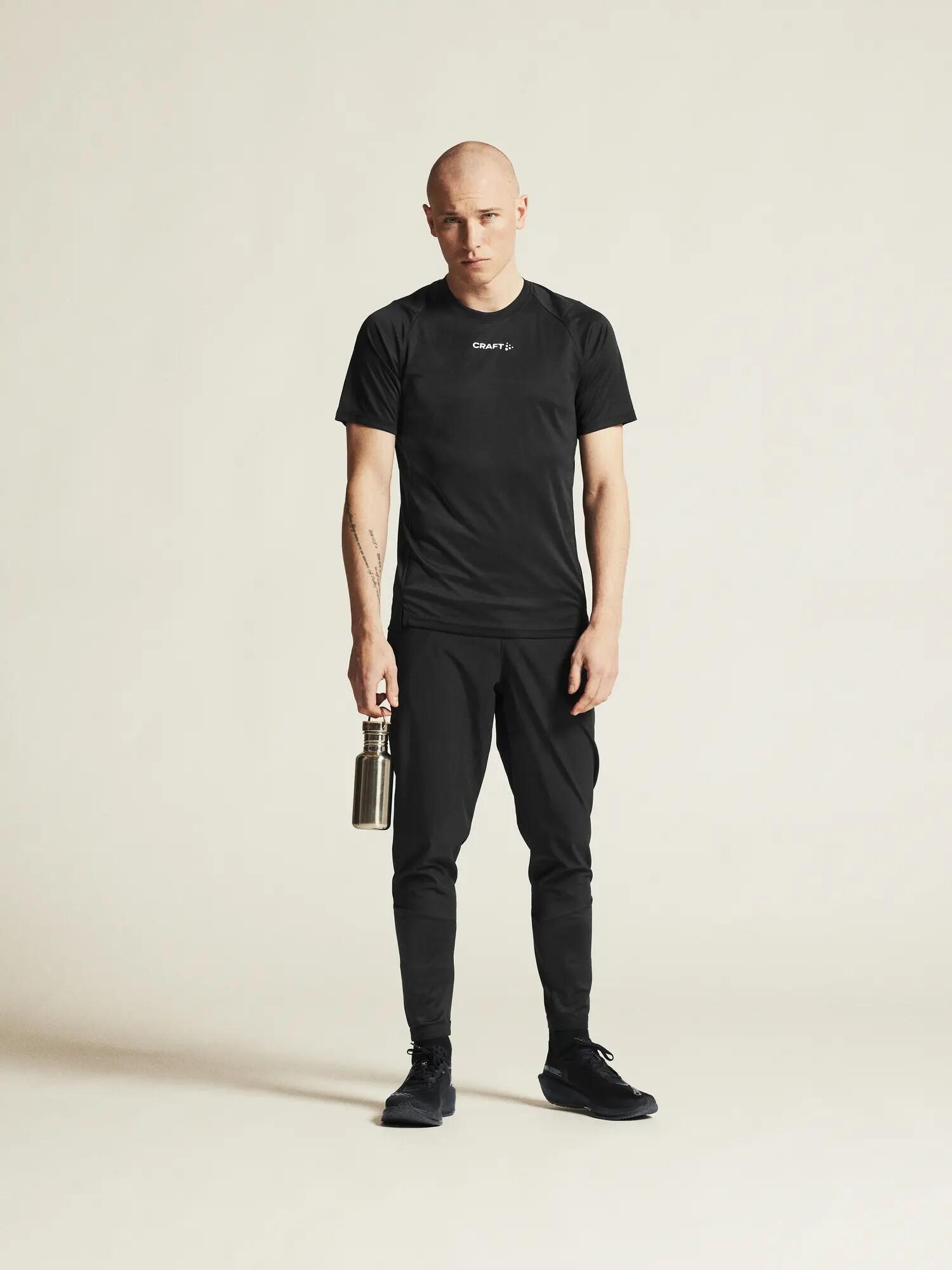 craft Rush 2.0 SS Tee M – licht trainingsshirt, gerecycled polyester – Black 7/7