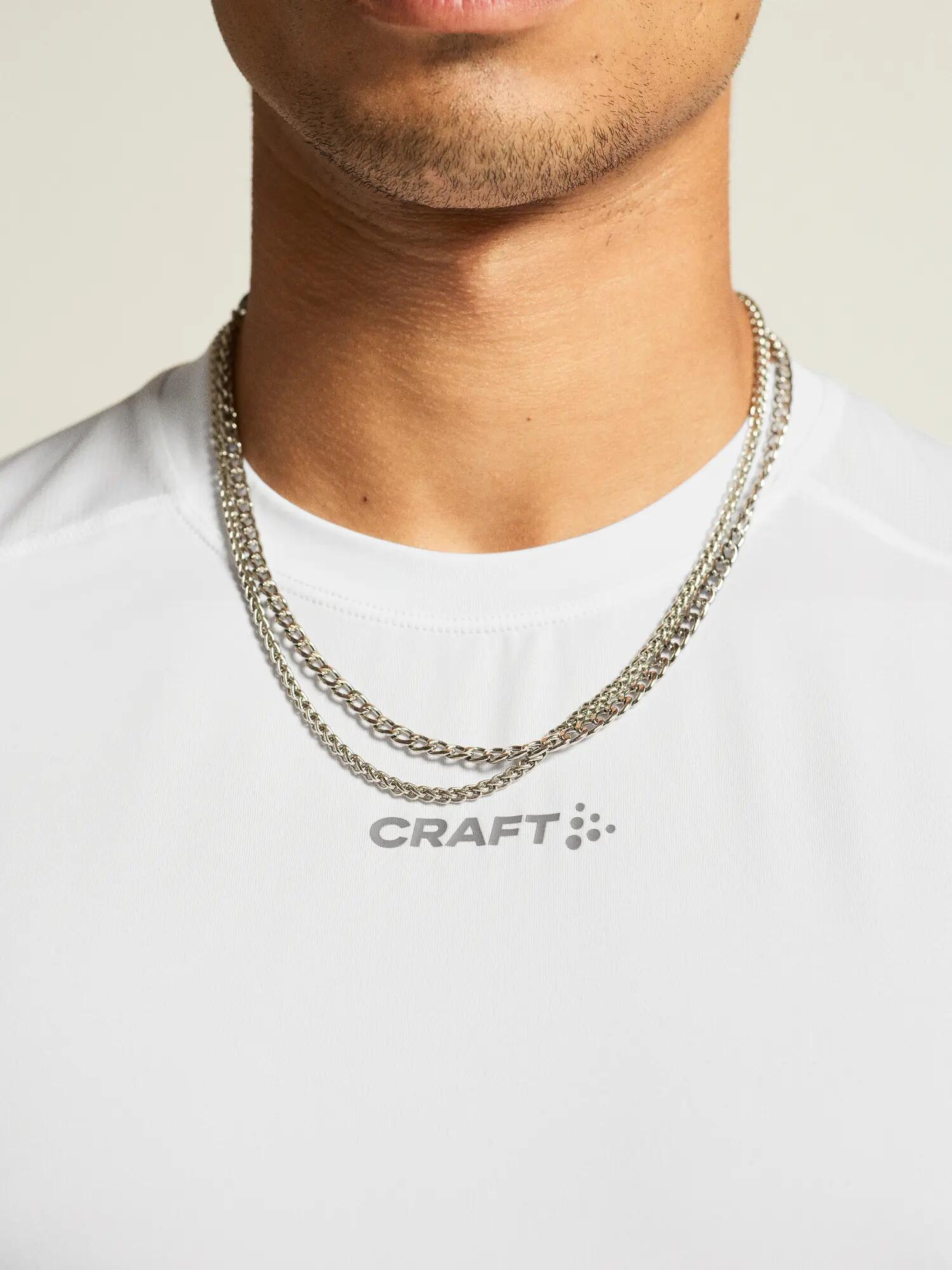 craft ADV Essence SS Tee 2 M — T-shirt training traspirante – White 3/7