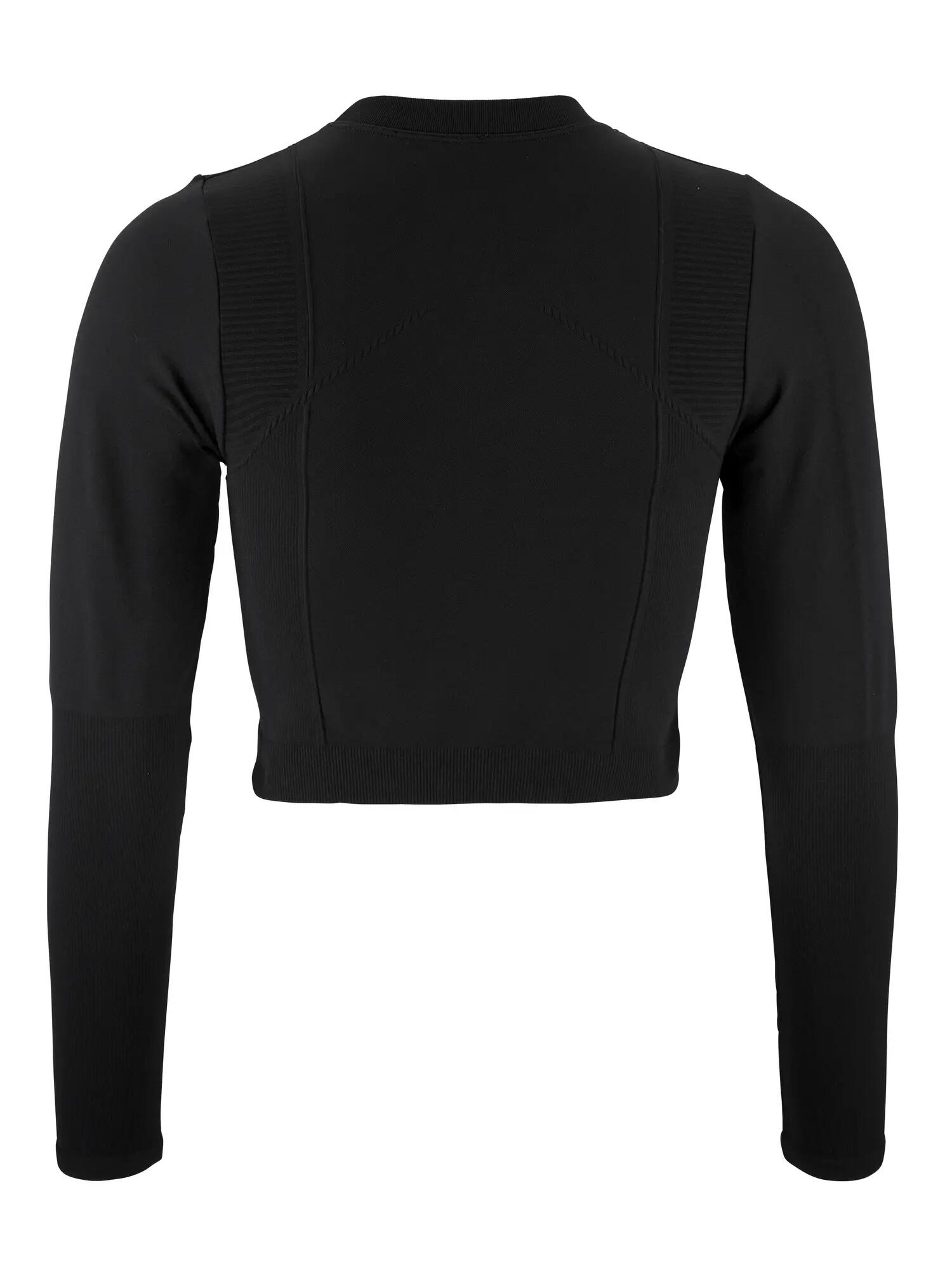 craft ADV Tone Seamless Cropped Ls Top W – eng anliegendes Trainingstop – Black 2/5