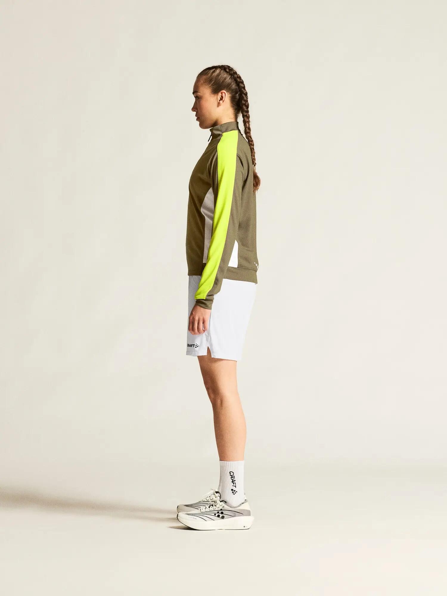 craft Evolve 2.0 Contrast Half Zip W - Stretch Midlayer recycelt – Raw/Contrast 5/7