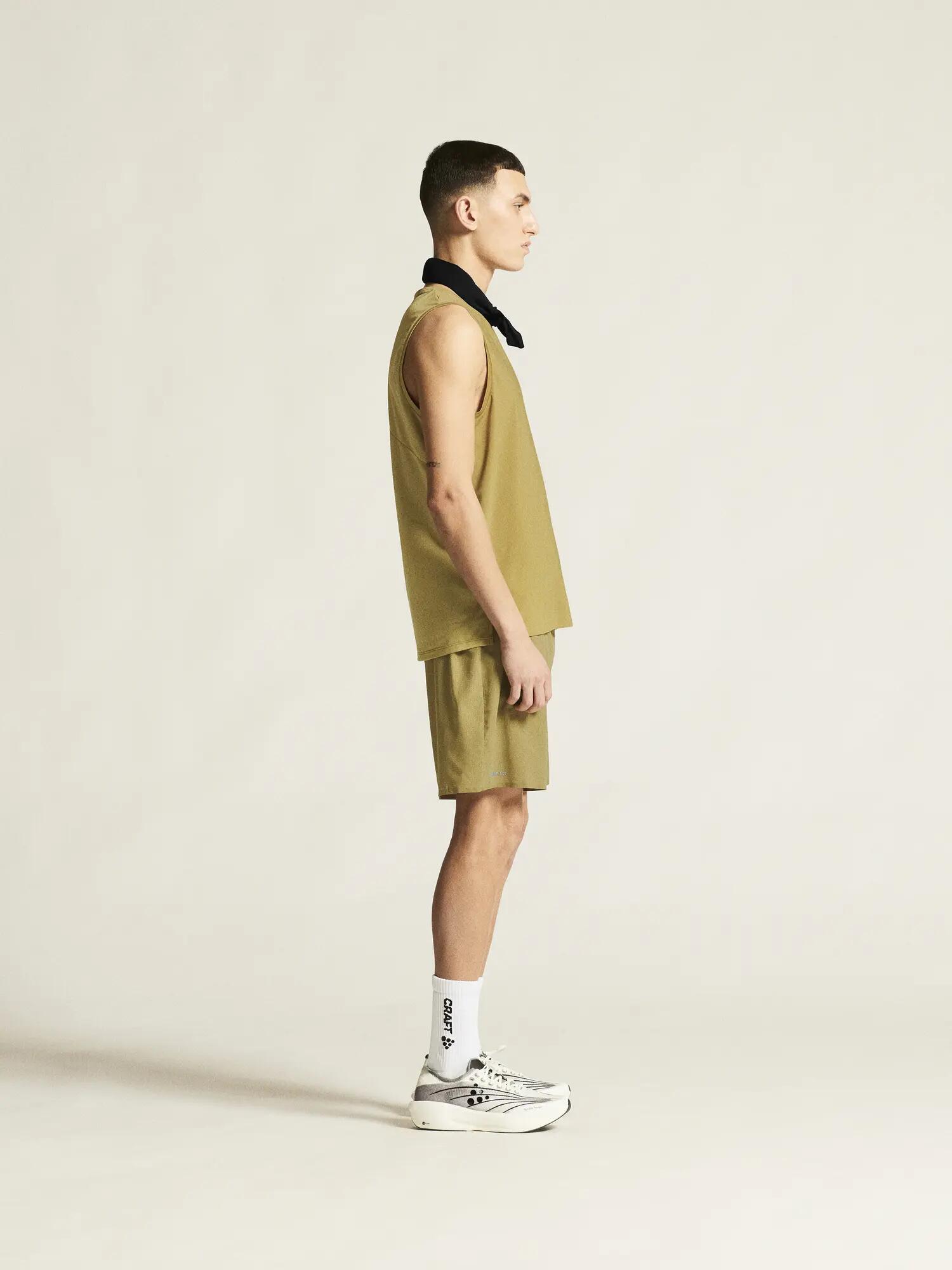 craft PRO Trail Singlet 2 M – débardeur trail léger et ventilé – Khaki 6/7