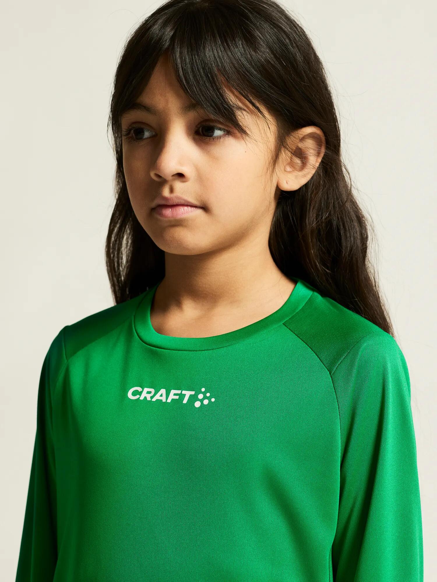 craft Rush 2.0 LS Tee Jr – leichtes Longsleeve aus recyceltem Polyester – Team 3/7