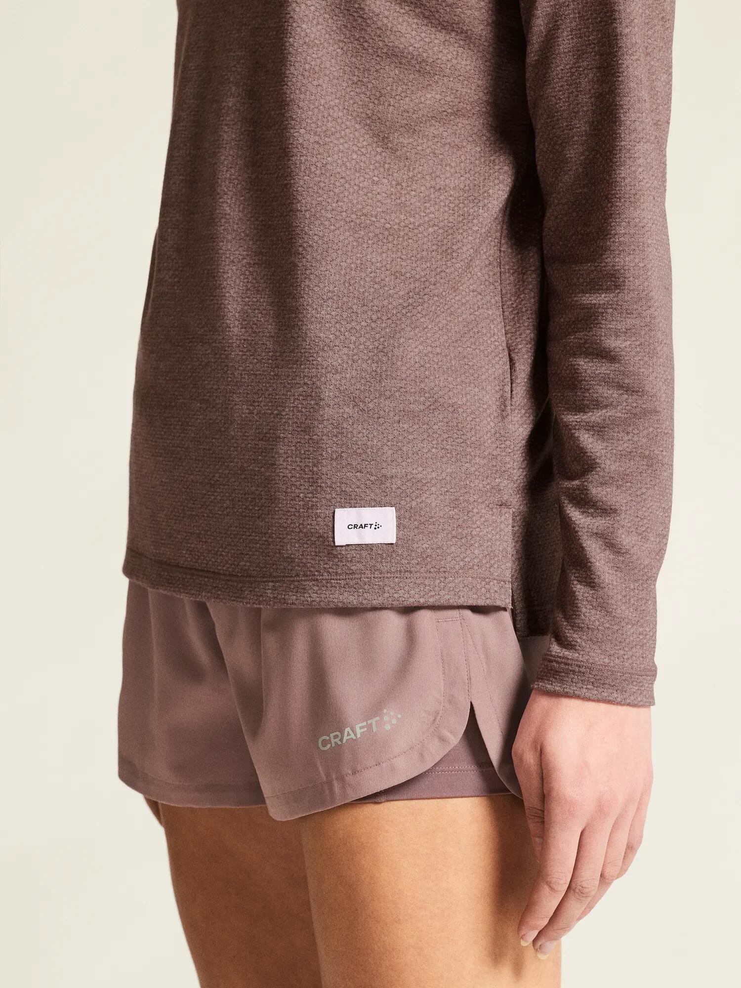 craft Thermal Mesh CN W — wärmendes Mesh-Top – Flint Melange 6/7