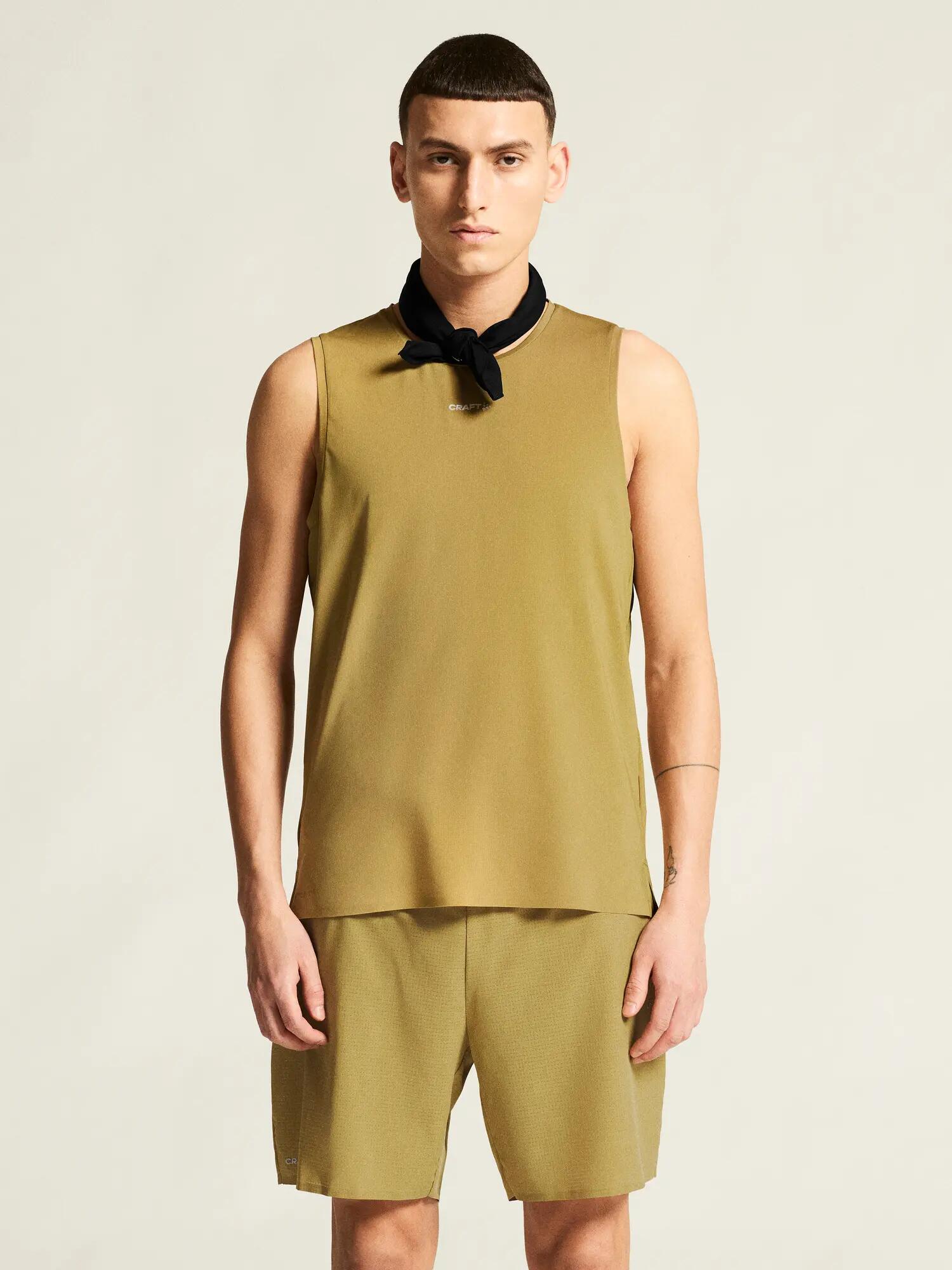 craft PRO Trail Singlet 2 M – débardeur trail léger et ventilé – Khaki 4/7