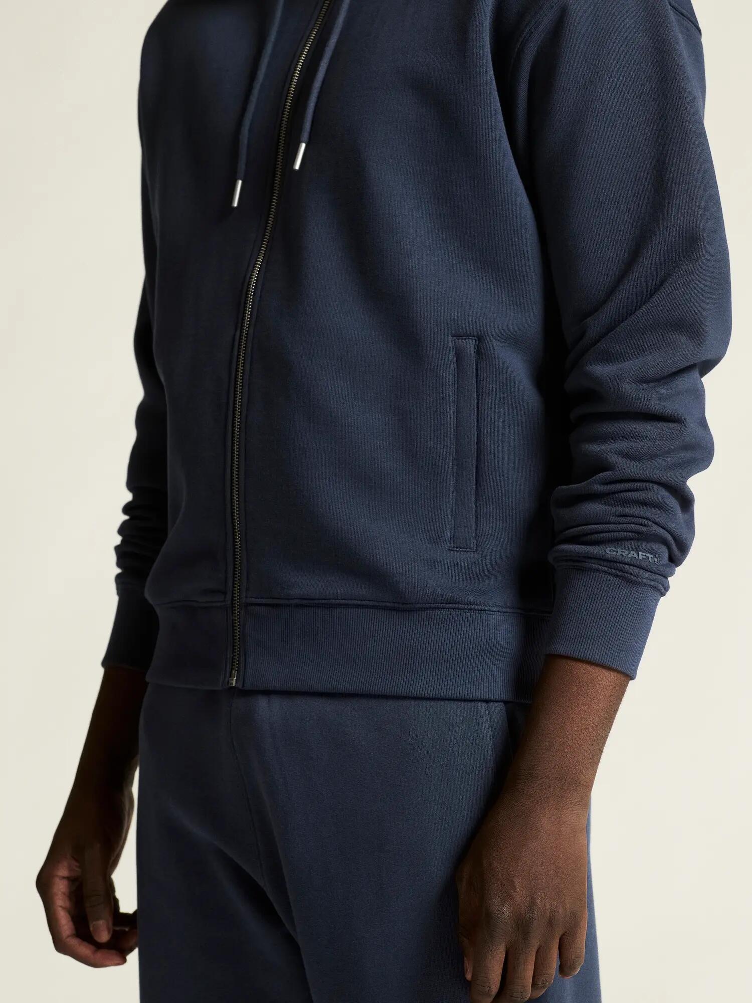 craft Frequent FZ Hoodie M – Kapuzenjacke aus 100% Bio-Baumwolle – Blaze 7/7