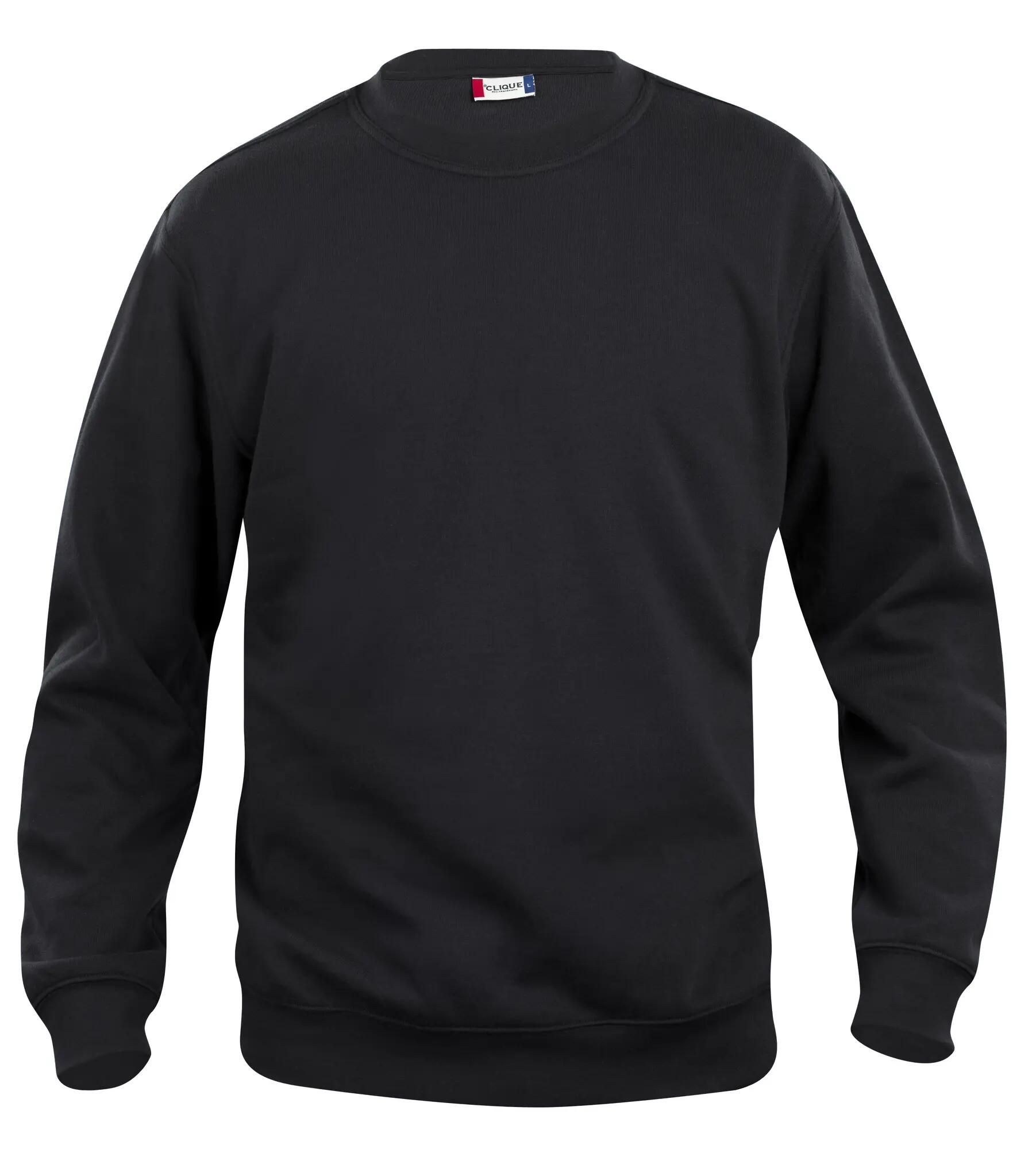 clique Basic Roundneck Junior bluza z okrągłym dekoltem czarna – black 1/4