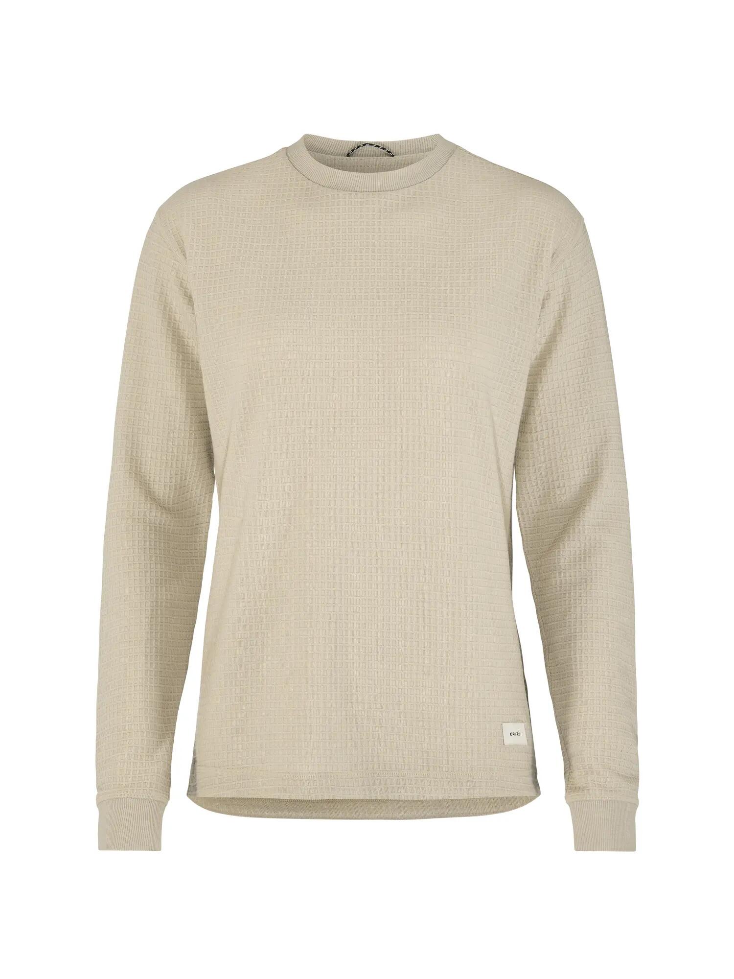 craft Top Wool Waffle RN W Langarm Rundhals aus Lyocell und Wolle – Plaster 2/7