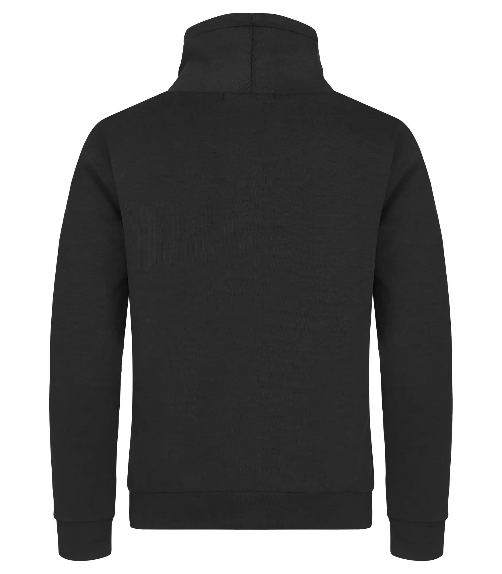 clique Hobart bluza z wysokim kołnierzem z materiału air-layer, czarna – Black 2/4