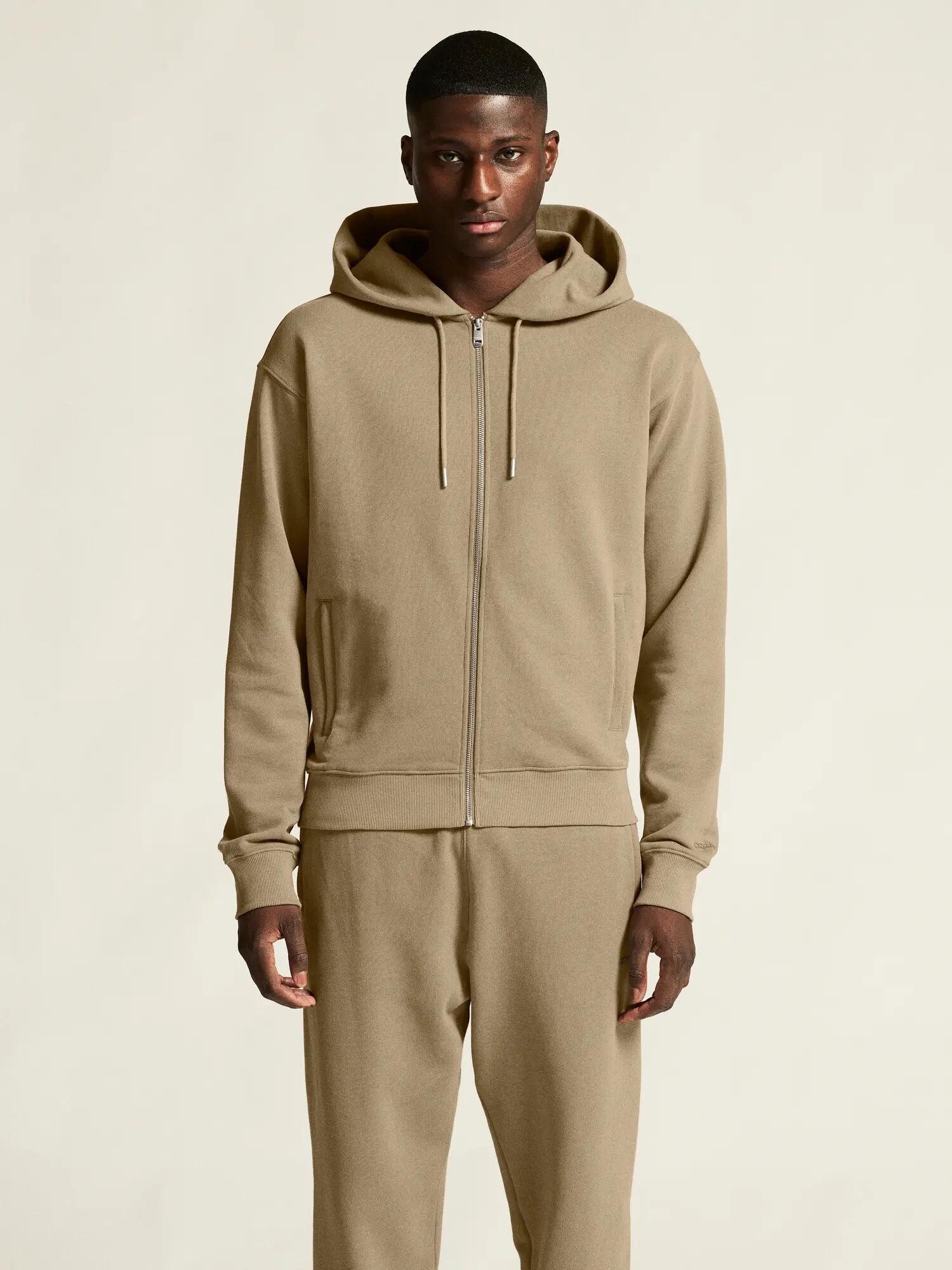 craft Frequent FZ Hoodie M – fullzip hoodie van biologisch katoen – Taupe 5/7
