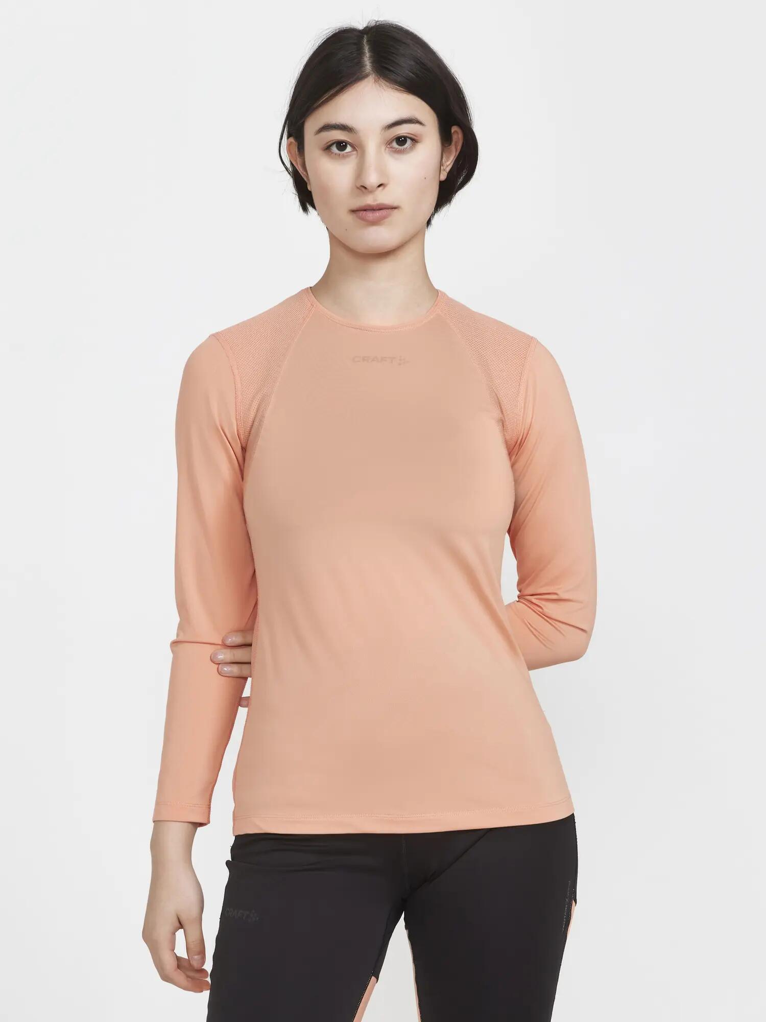 craft ADV Essence LS Tee W manches longues en polyester recyclé – Glow 2/5