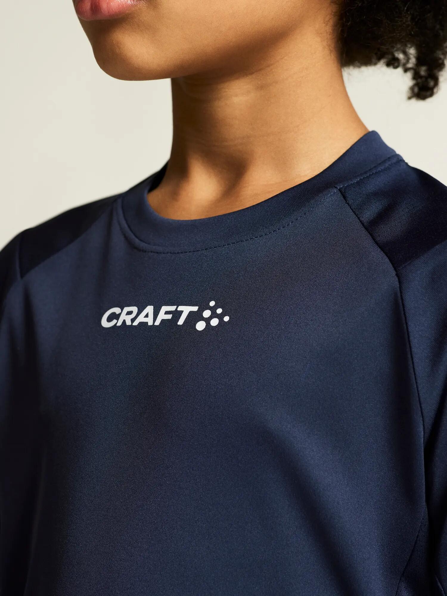 craft Rush 2.0 SS Tee Jr Licht trainingsshirt van gerecycled polyester – Navy 6/7