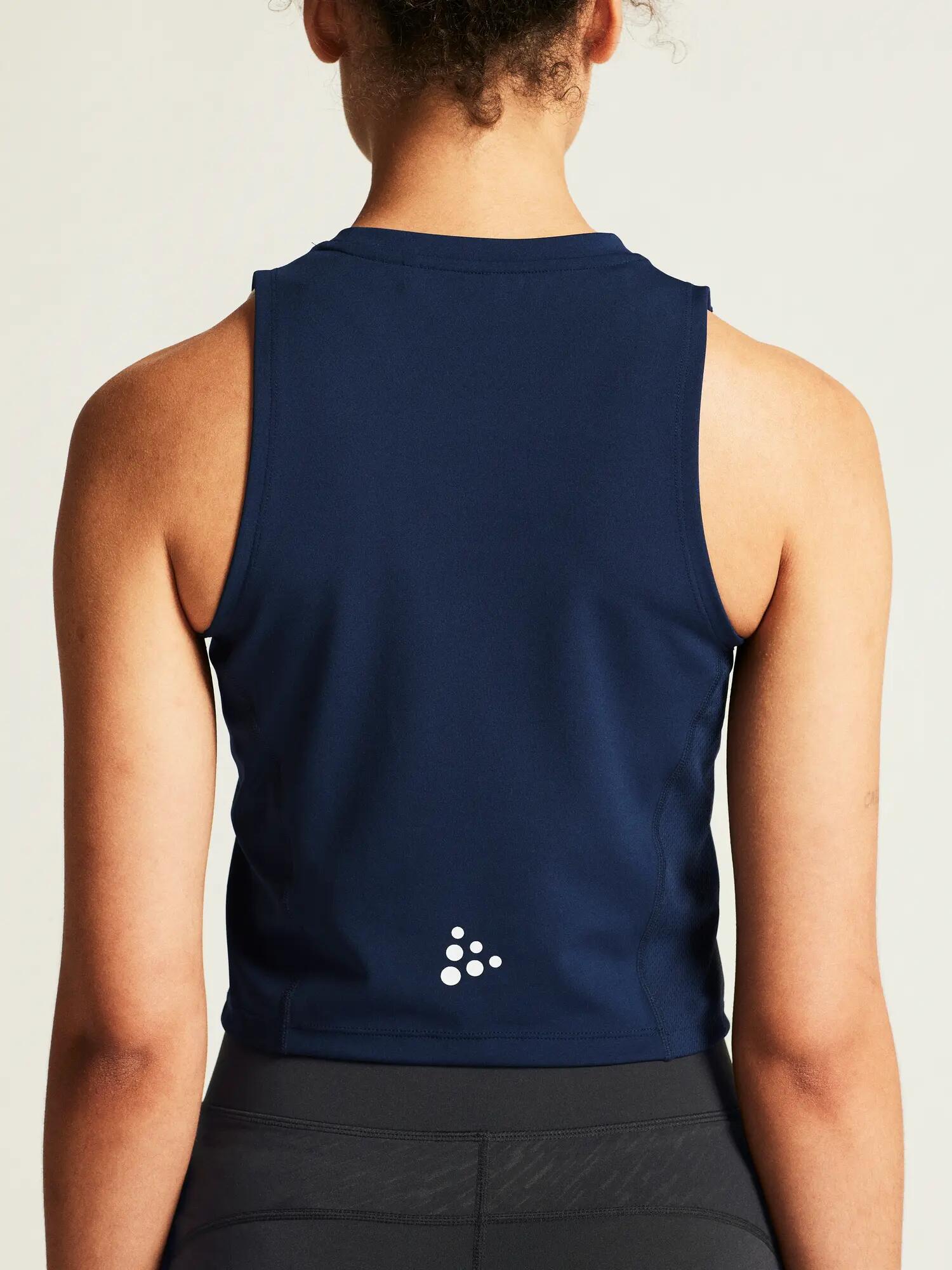 craft Rush 2.0 Crop Singlet W – enges, atmungsaktives Top – Marineblau 6/7
