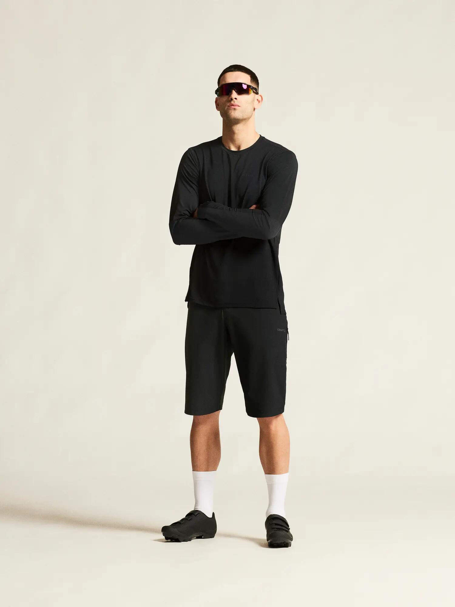 craft Everyday XT Maillot à manches longues M – Coupe décontractée, noir – Black 4/7