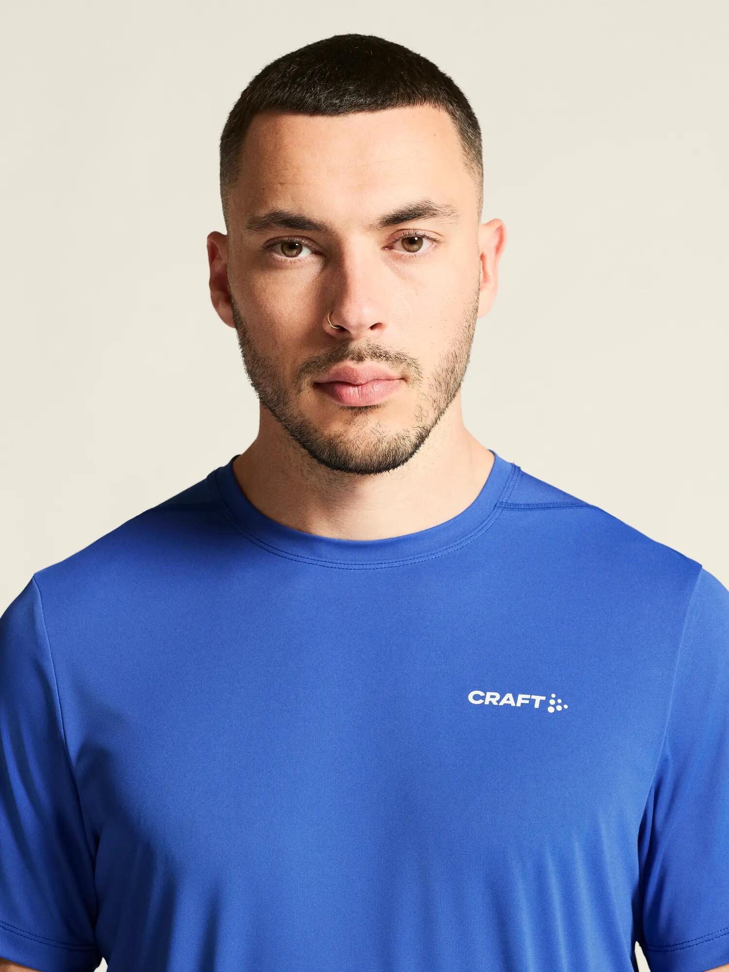 craft CORE Essence SS Tee 2 M – Training-Shirt aus recyceltem Jersey – Ink Blue 4/7