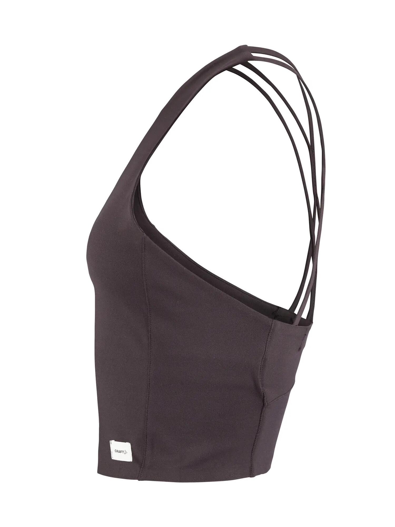 craft Cropped Singlet W – kurzes Trainingstop aus Recyclingmaterial – Dk Plum 2/7