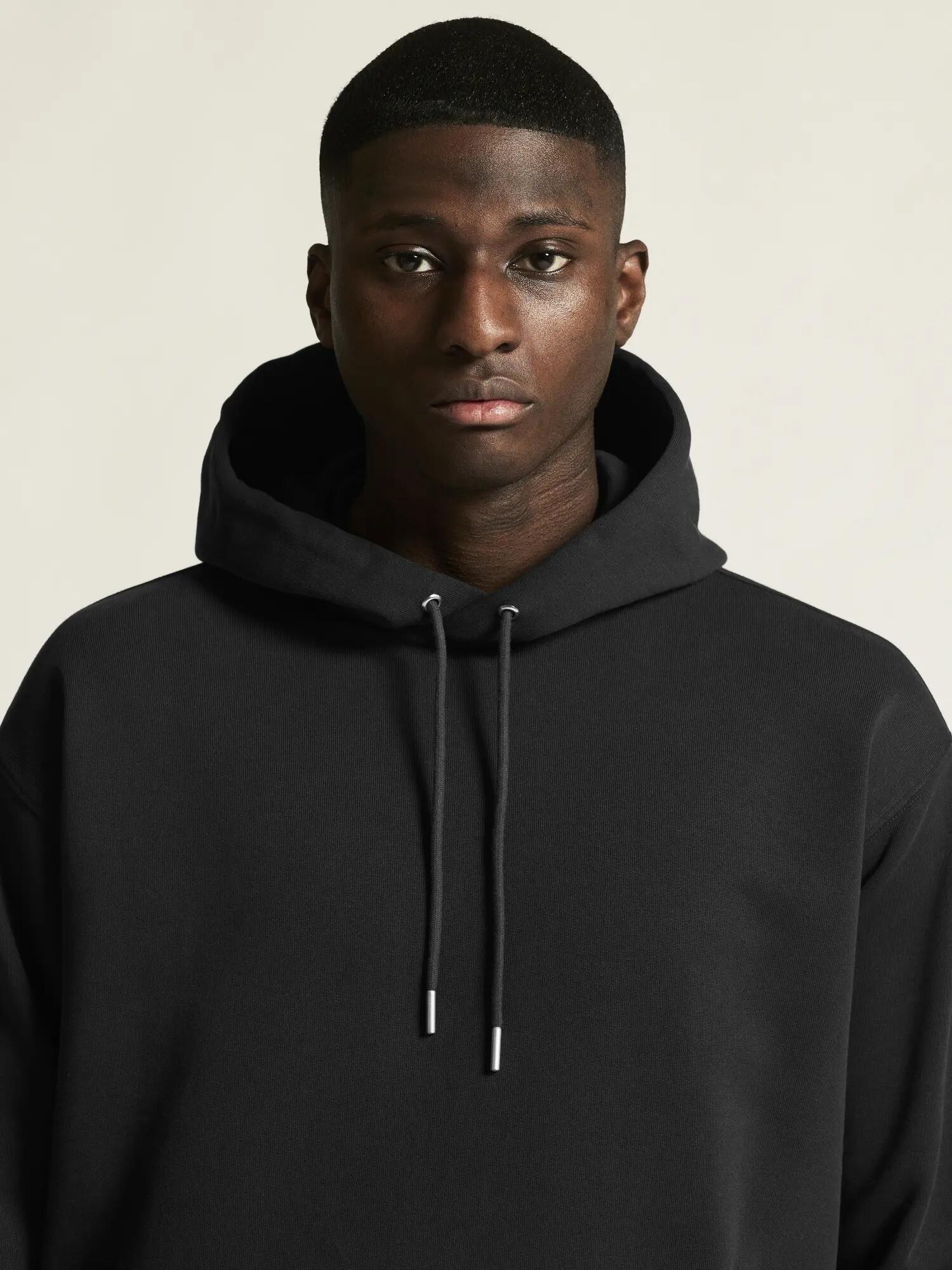 craft Frequent Hoodie M – Kapuzenpullover aus Bio-Baumwolle, Relaxed Fit – Black 7/7