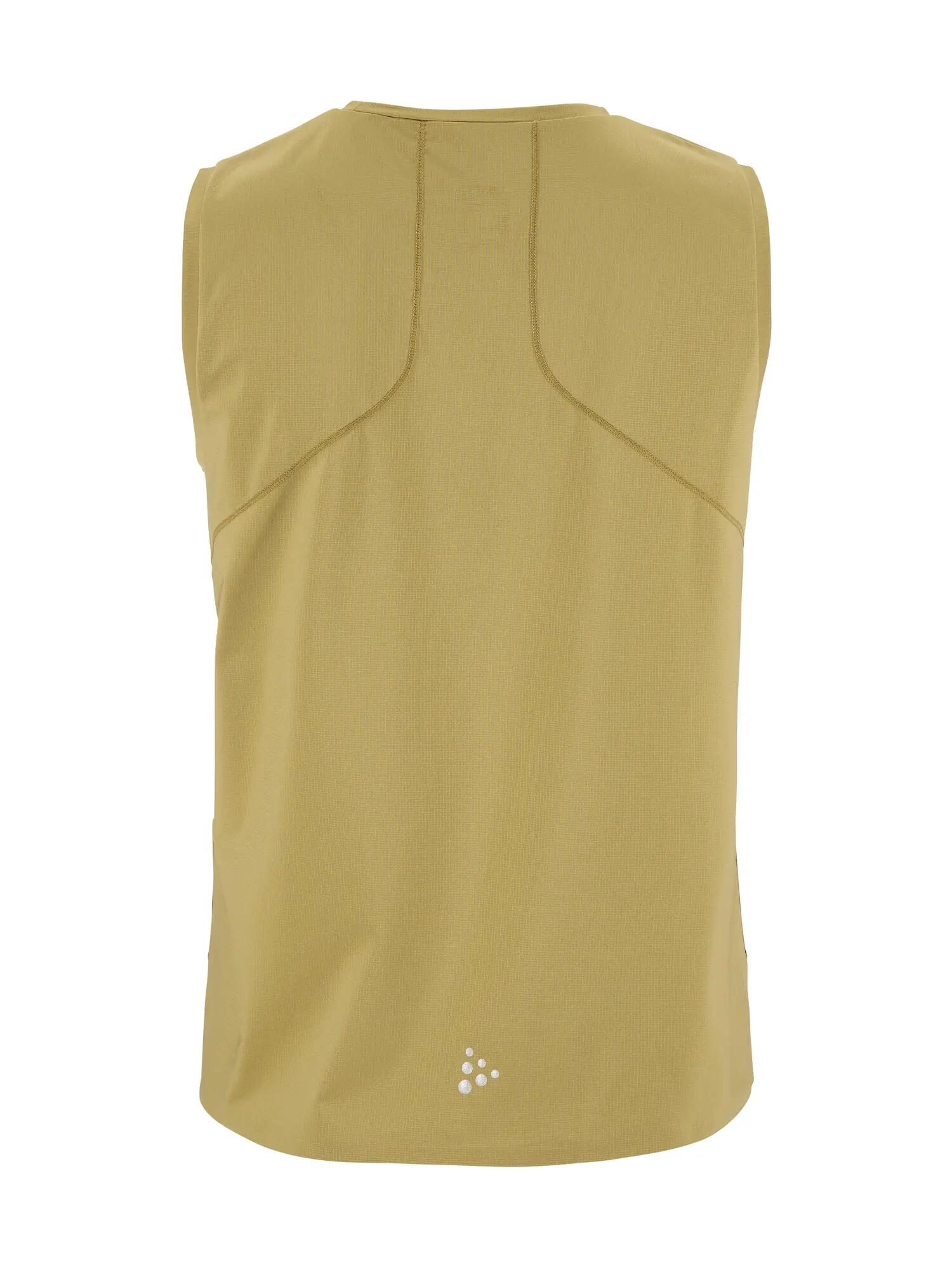 craft PRO Trail Singlet 2 W – leichtes Trail-Laufshirt für Damen – Khaki 3/7