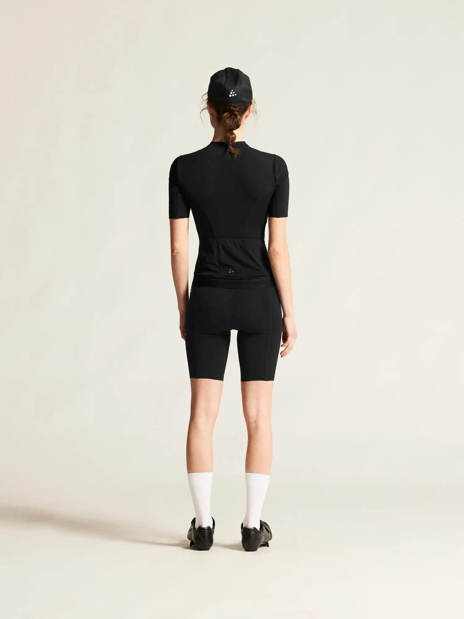 craft Endur Training Jersey W - Radsport-Trikot Schwarz, enge Passform – Black 6/7