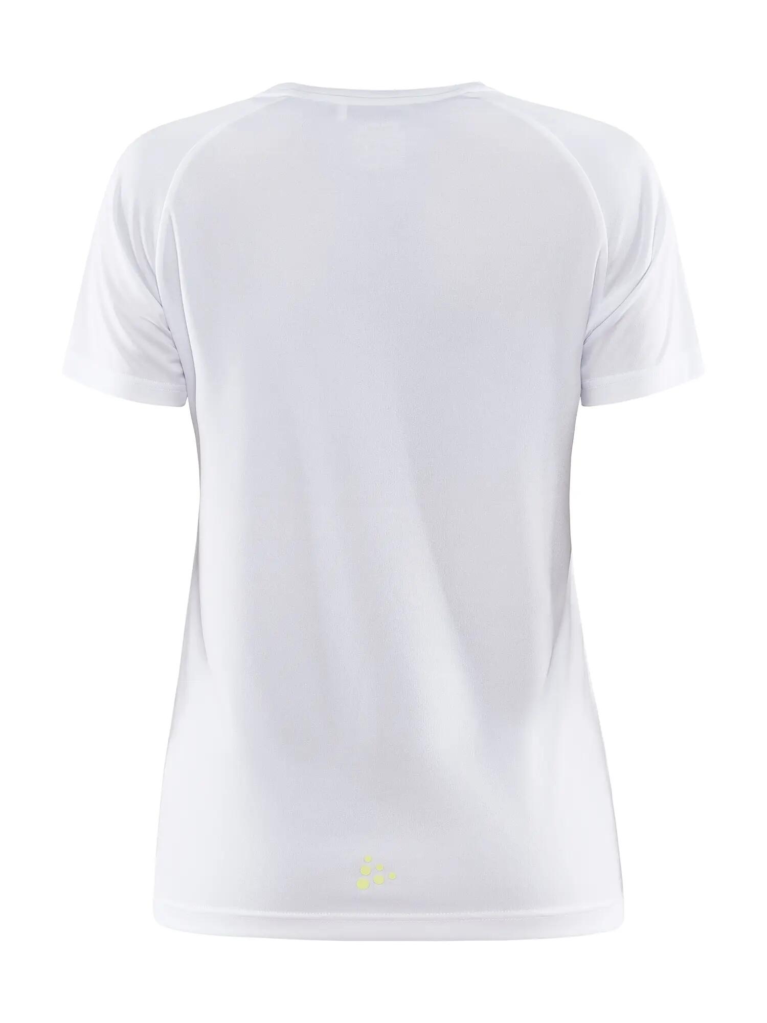 craft CORE Essence Logo Tee W – Recyceltes Polyester, Weiß – White 3/7