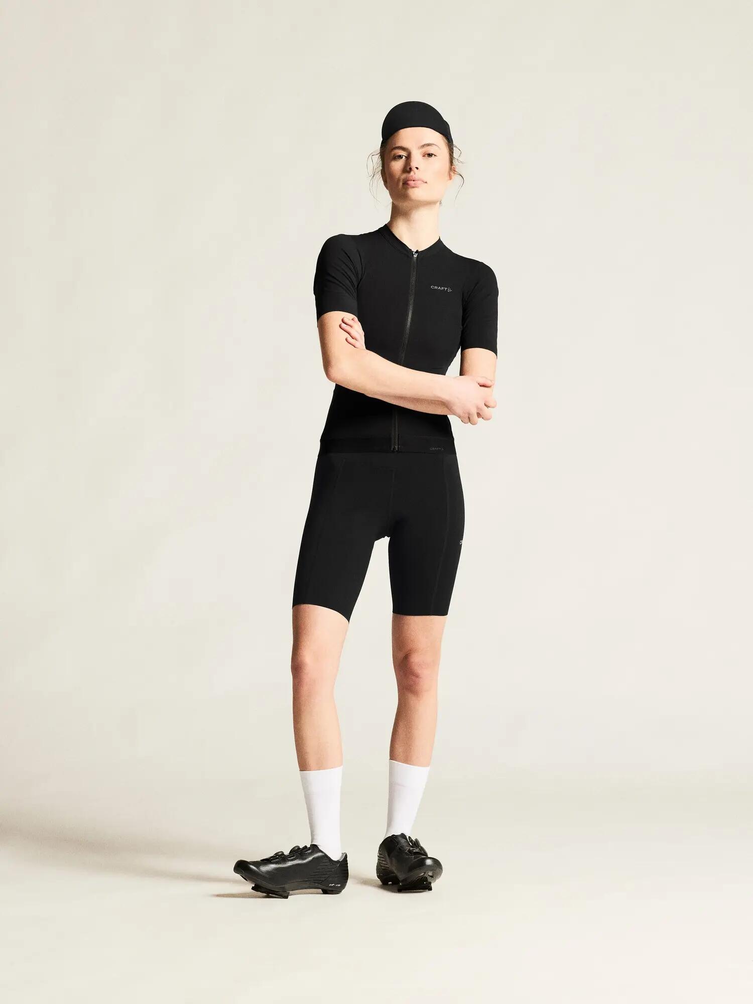 craft Endur Training Jersey W - Radsport-Trikot Schwarz, enge Passform – Black 3/7