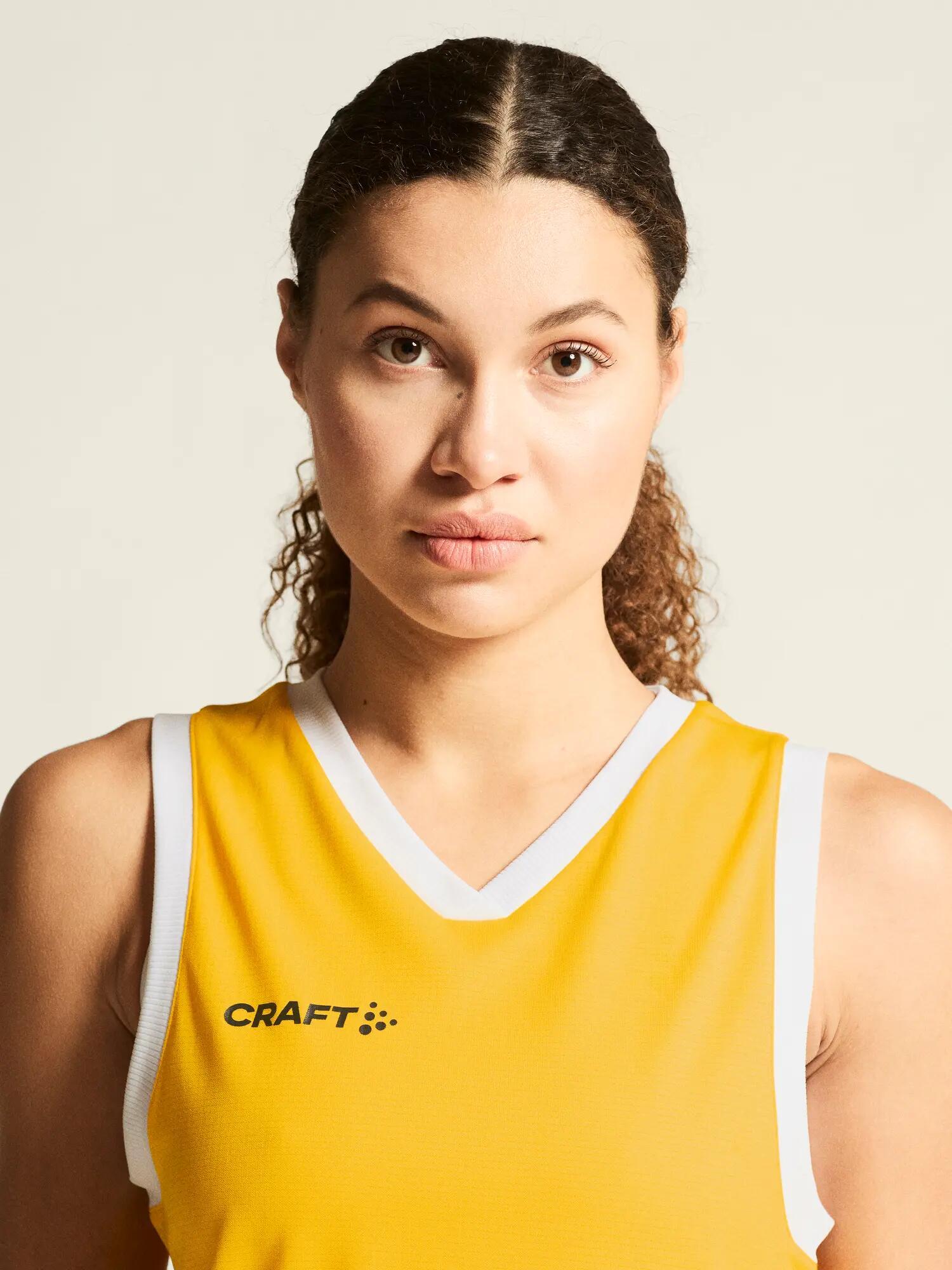 craft Progress Basket Singlet W – leichtes Basketball-Top – Sweden Yellow 7/7
