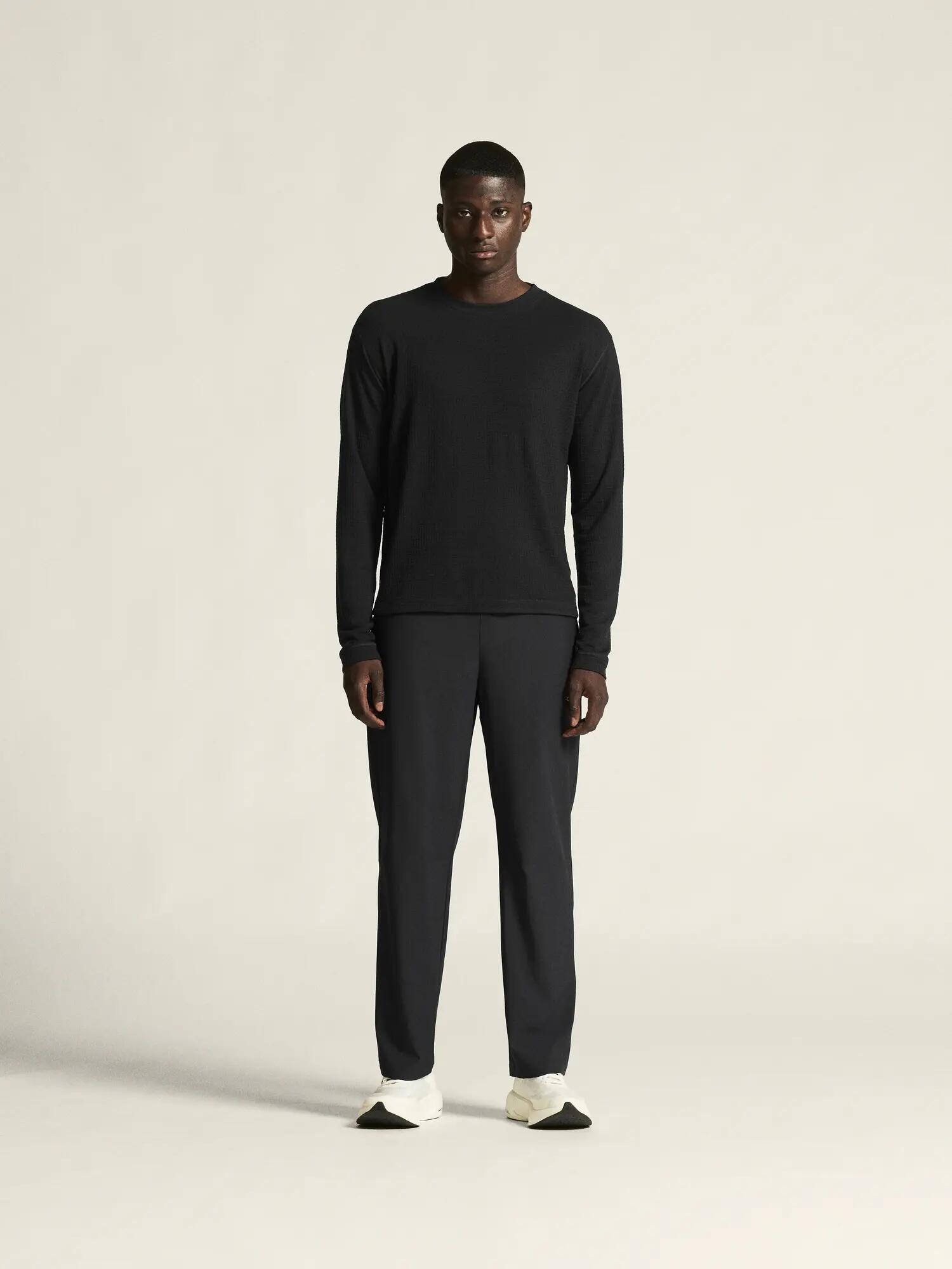 craft Maglia Wool Waffle RN M manica lunga — lyocell e lana – Black 5/7