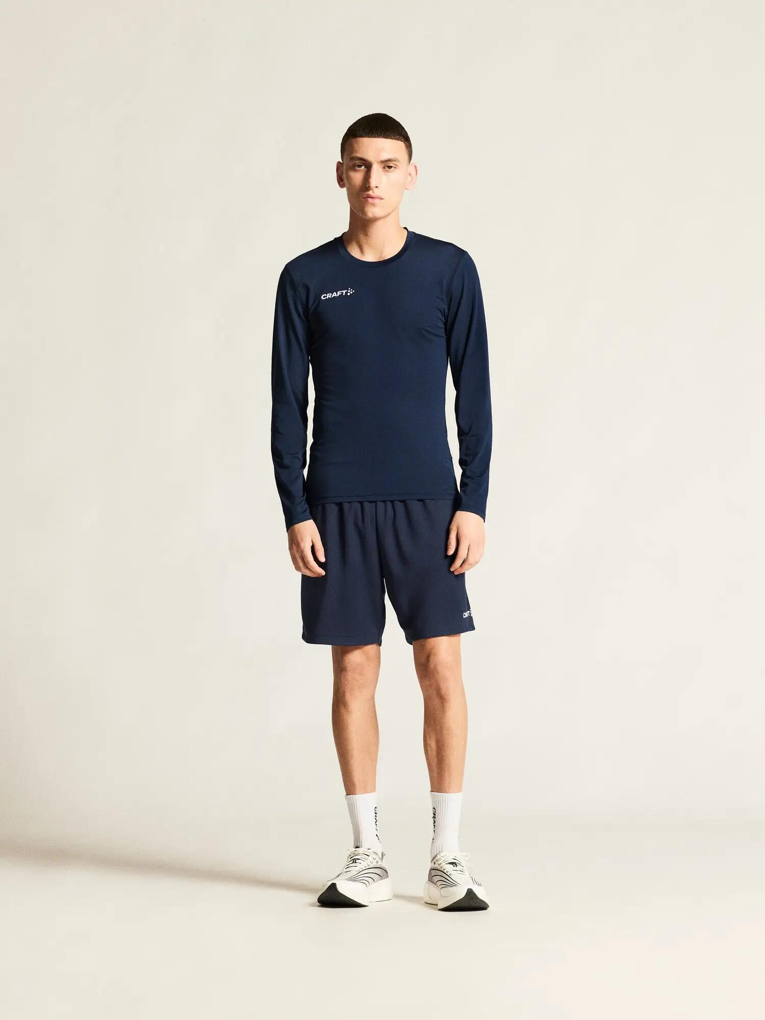 craft Ability Baselayer LS M – leichtes, elastisches Langarmshirt – Marineblau 5/7