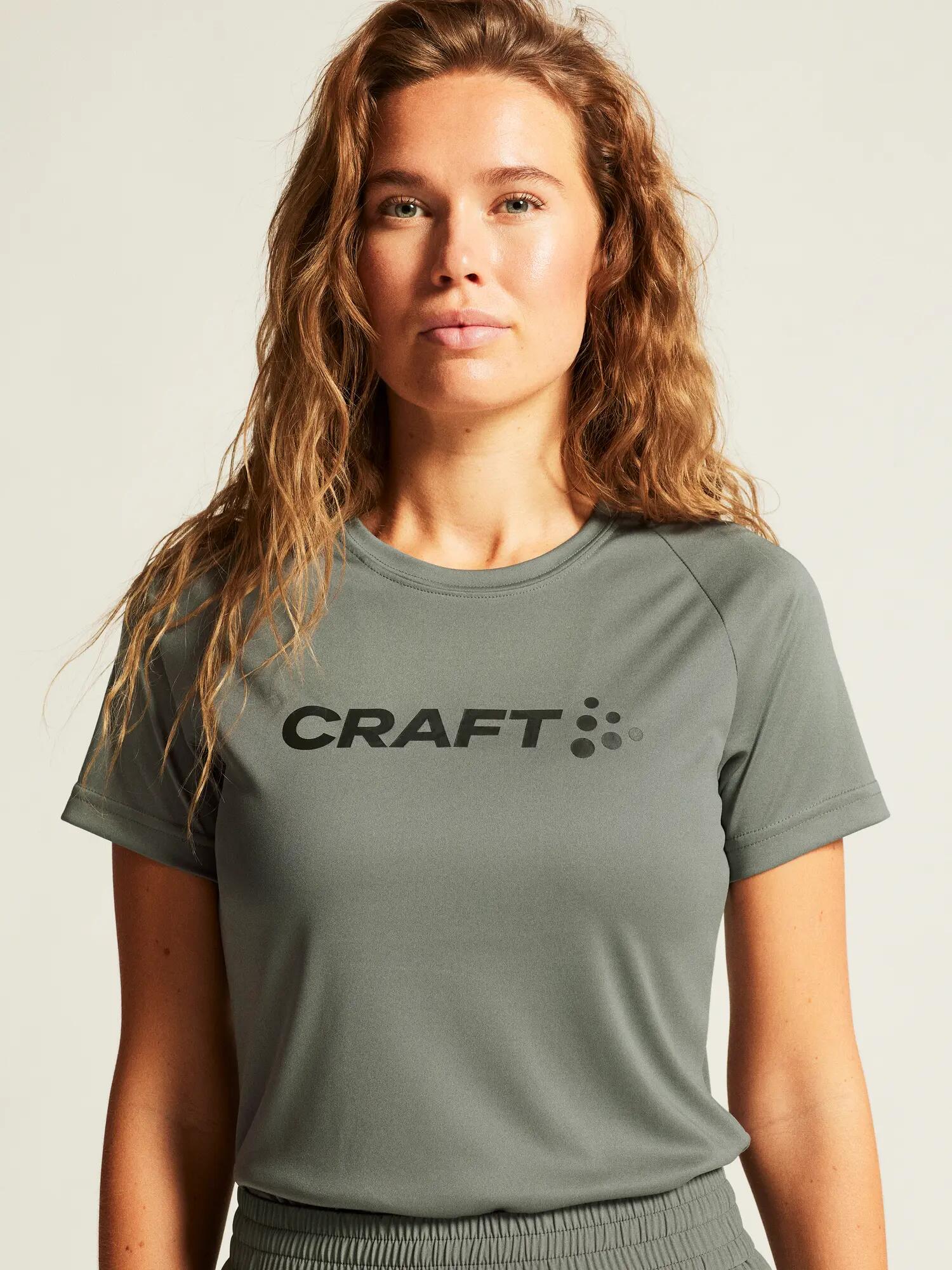 craft CORE Essence Logo Tee W aus recyceltem Polyester – Leaf 5/7