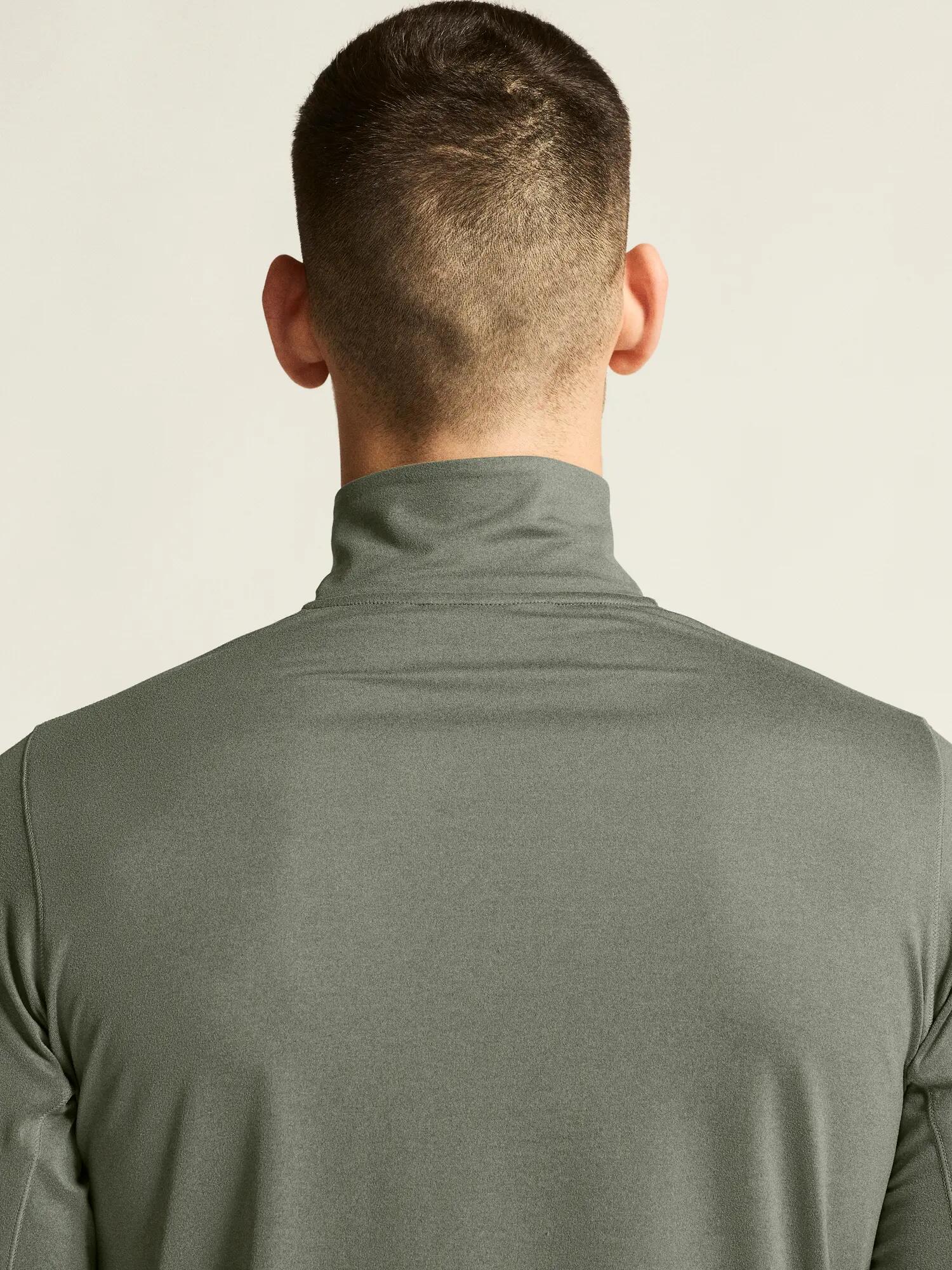 craft Flow HZ LS M – haut à col cheminée en polyester recyclé – Leaf Melange 4/7
